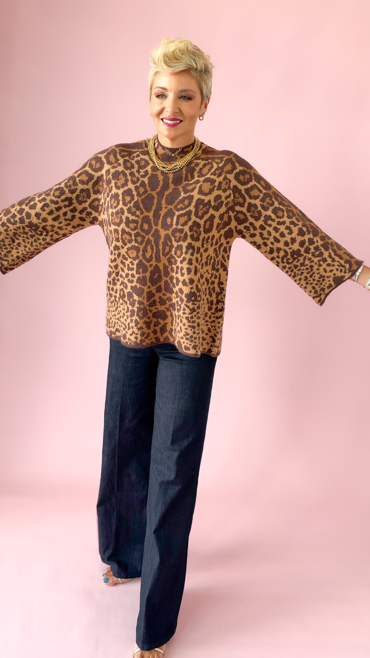 Wild Animal Sweater/Brown