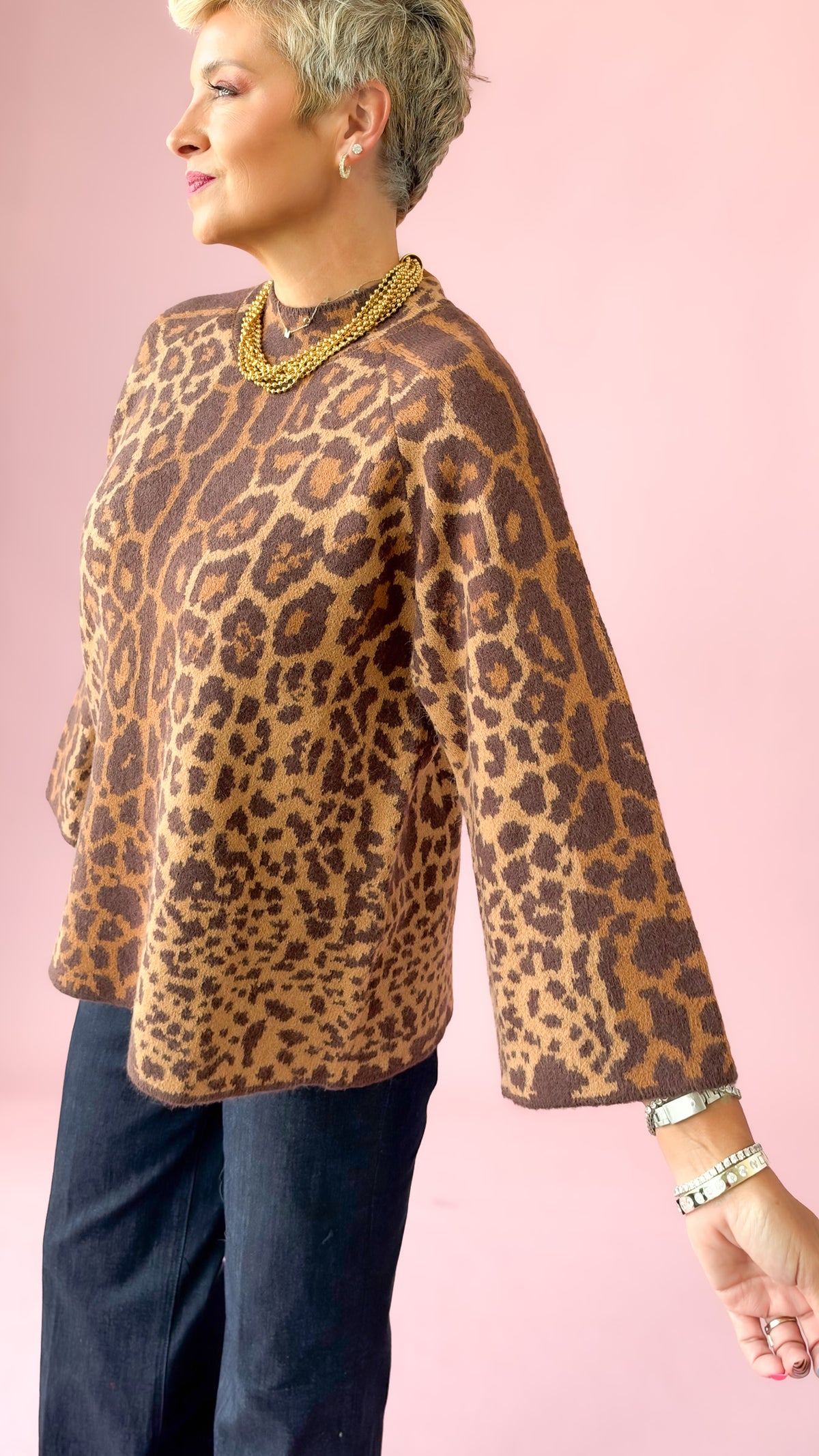 Wild Animal Sweater/Brown