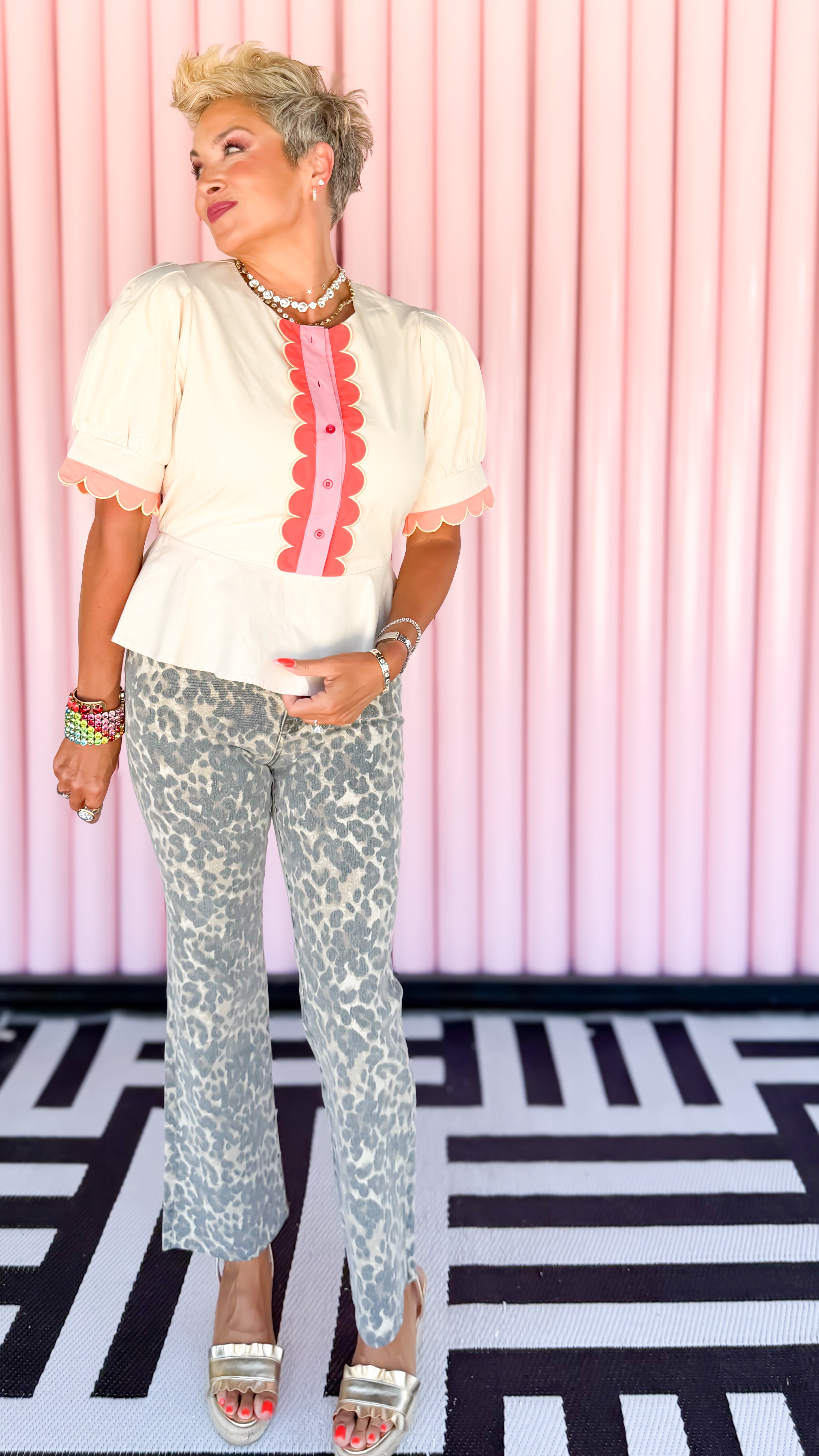 Kelsey Leopard Jeans