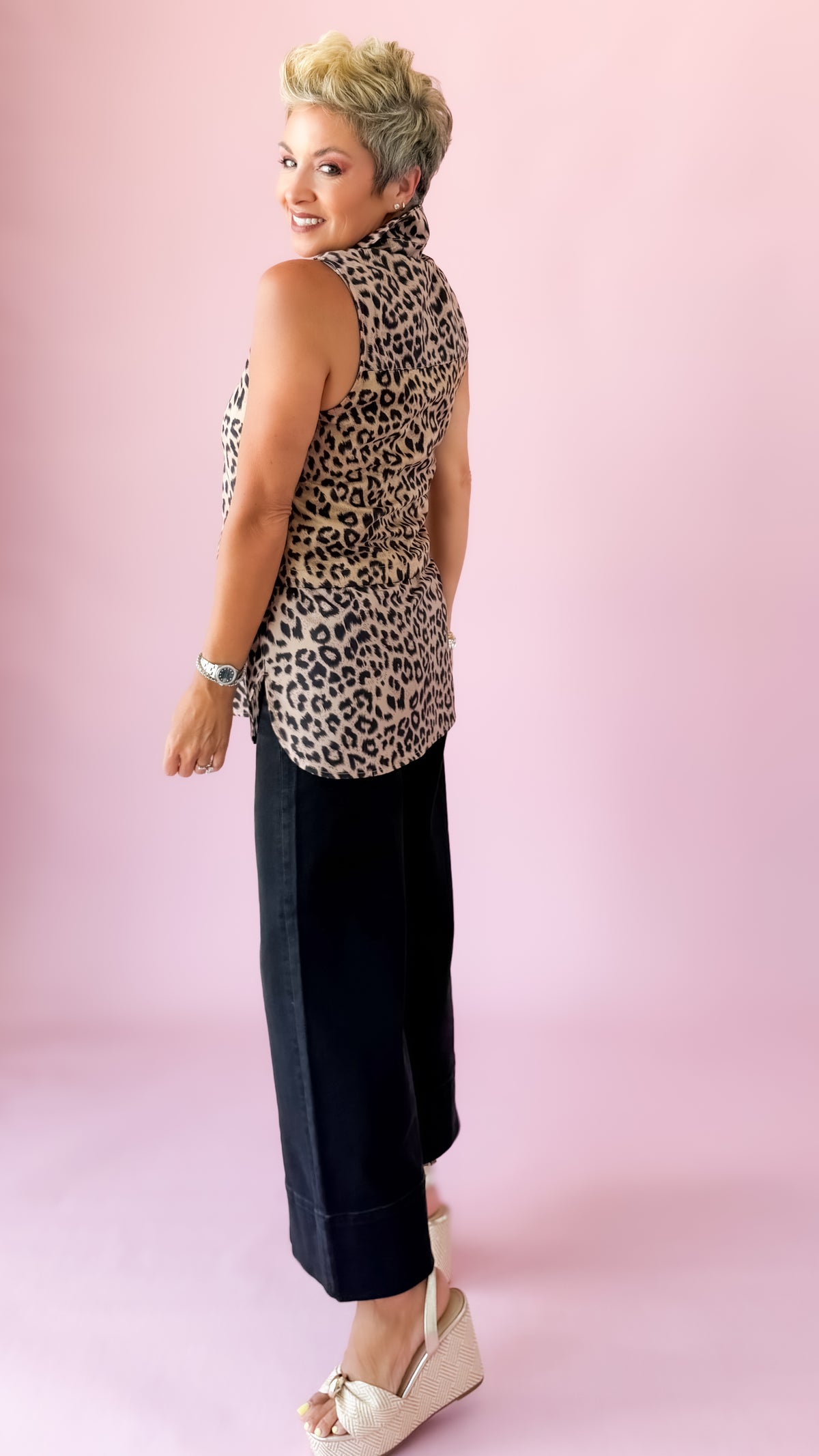 Raven Layering Top/Cheetah