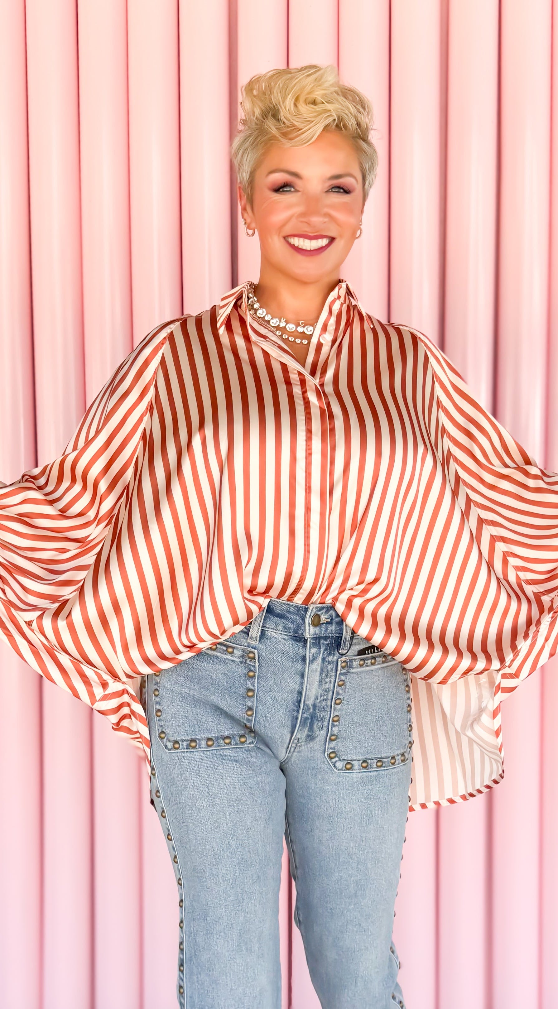 Oversized Dolman Sleeve Top/Pumpkin