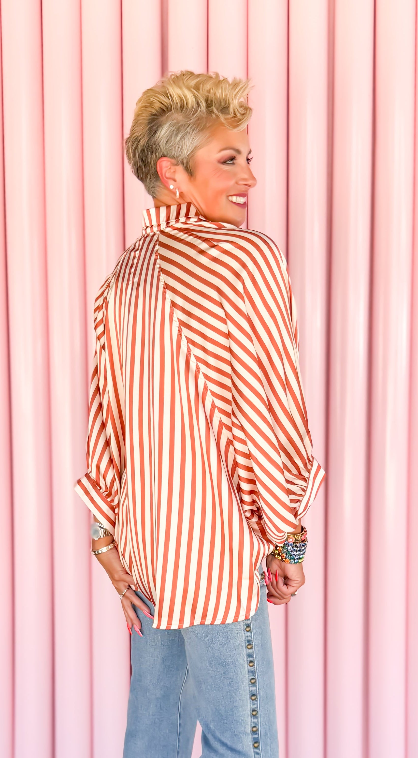 Oversized Dolman Sleeve Top/Pumpkin