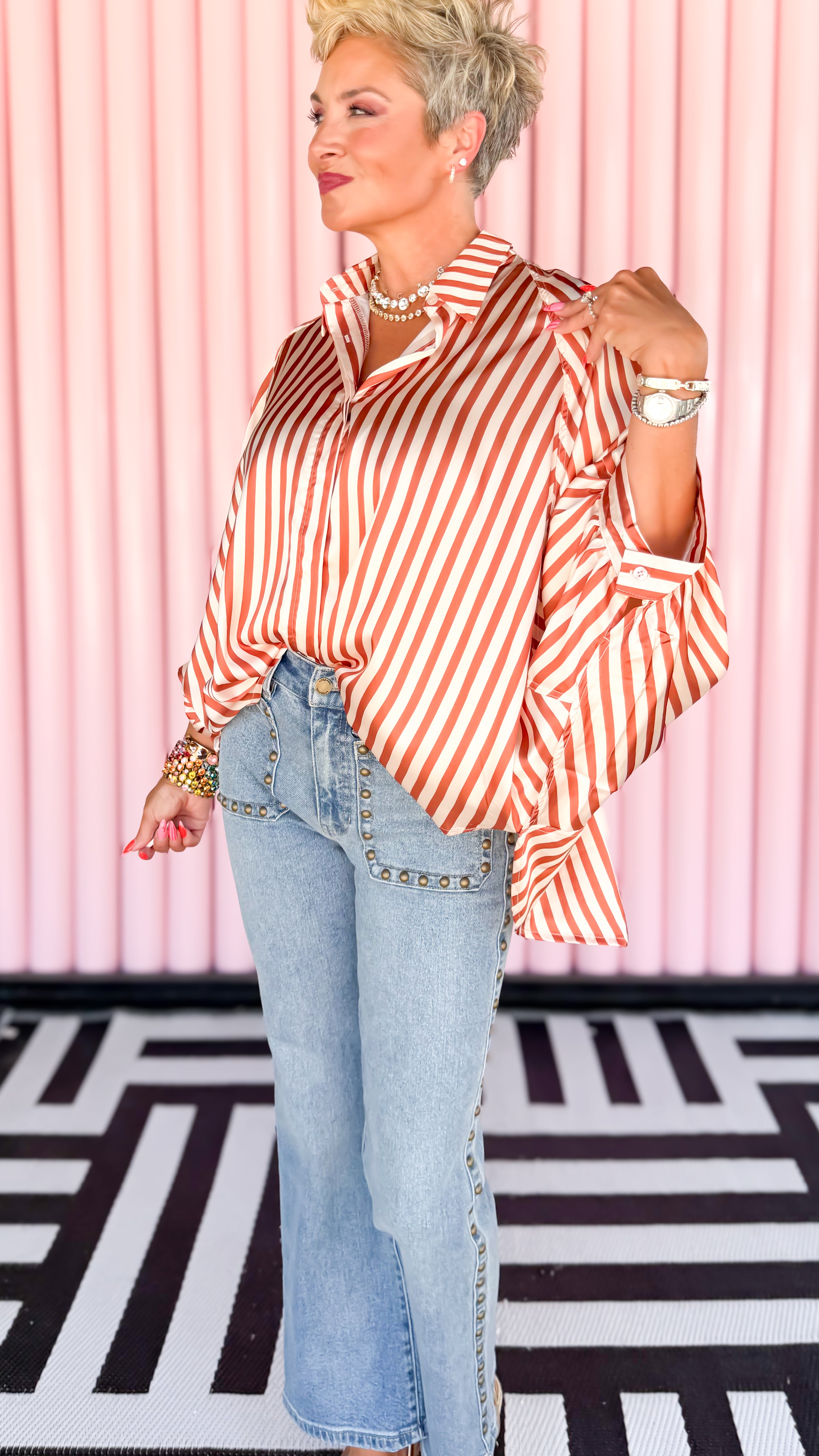 Oversized Dolman Sleeve Top/Pumpkin