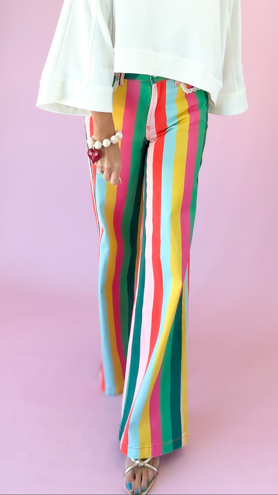 Candy Stripe Denim Jeans