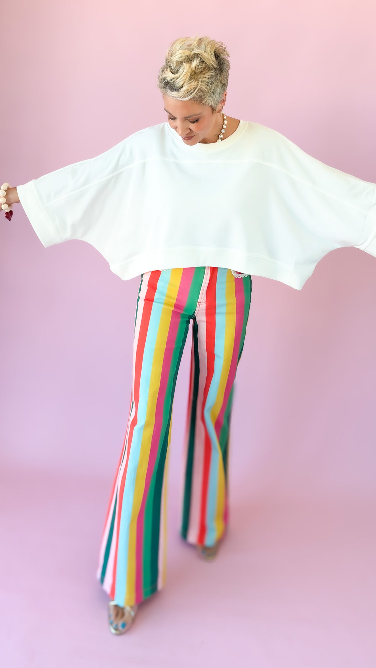 Candy Stripe Denim Jeans