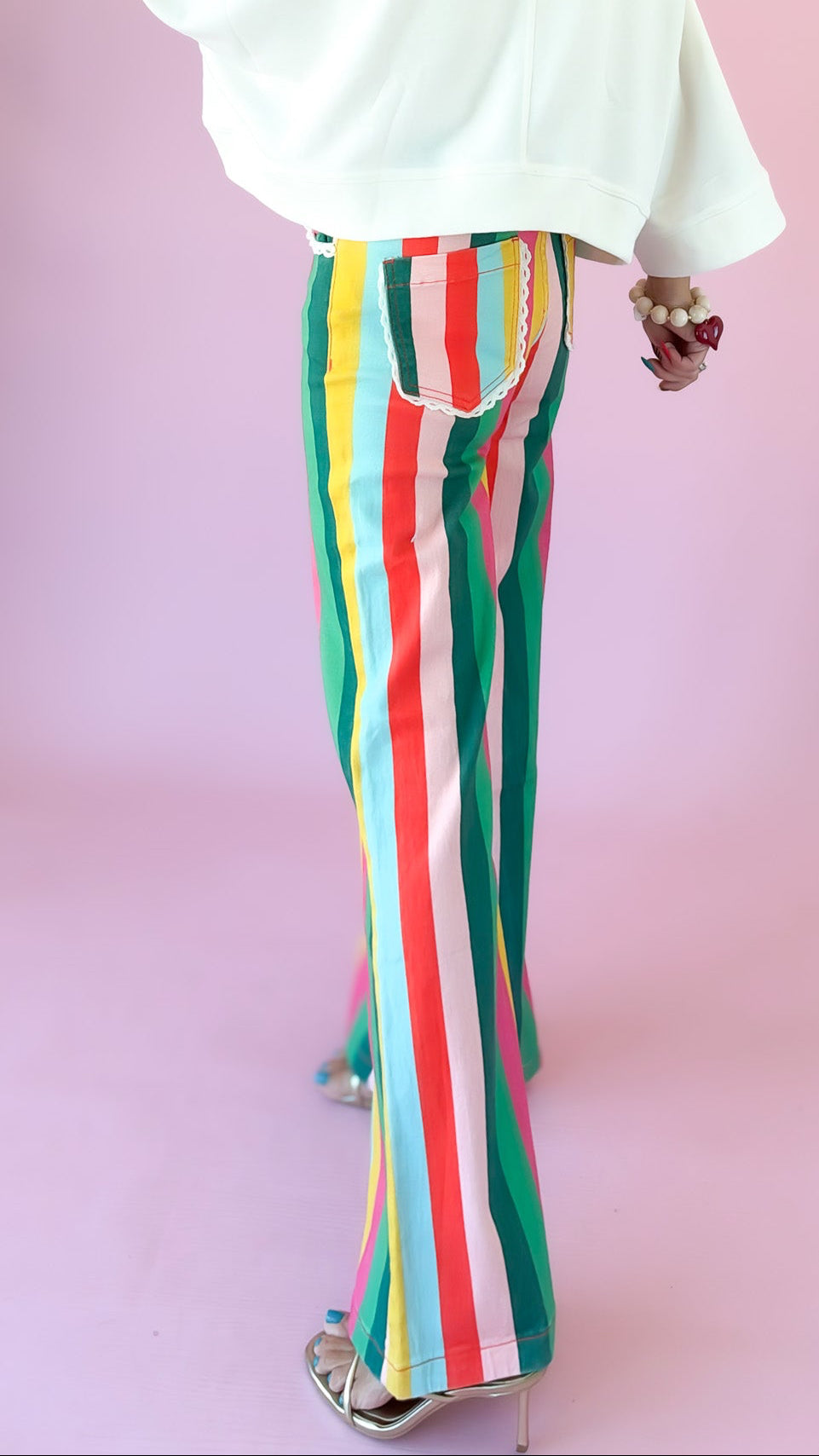 Candy Stripe Denim Jeans