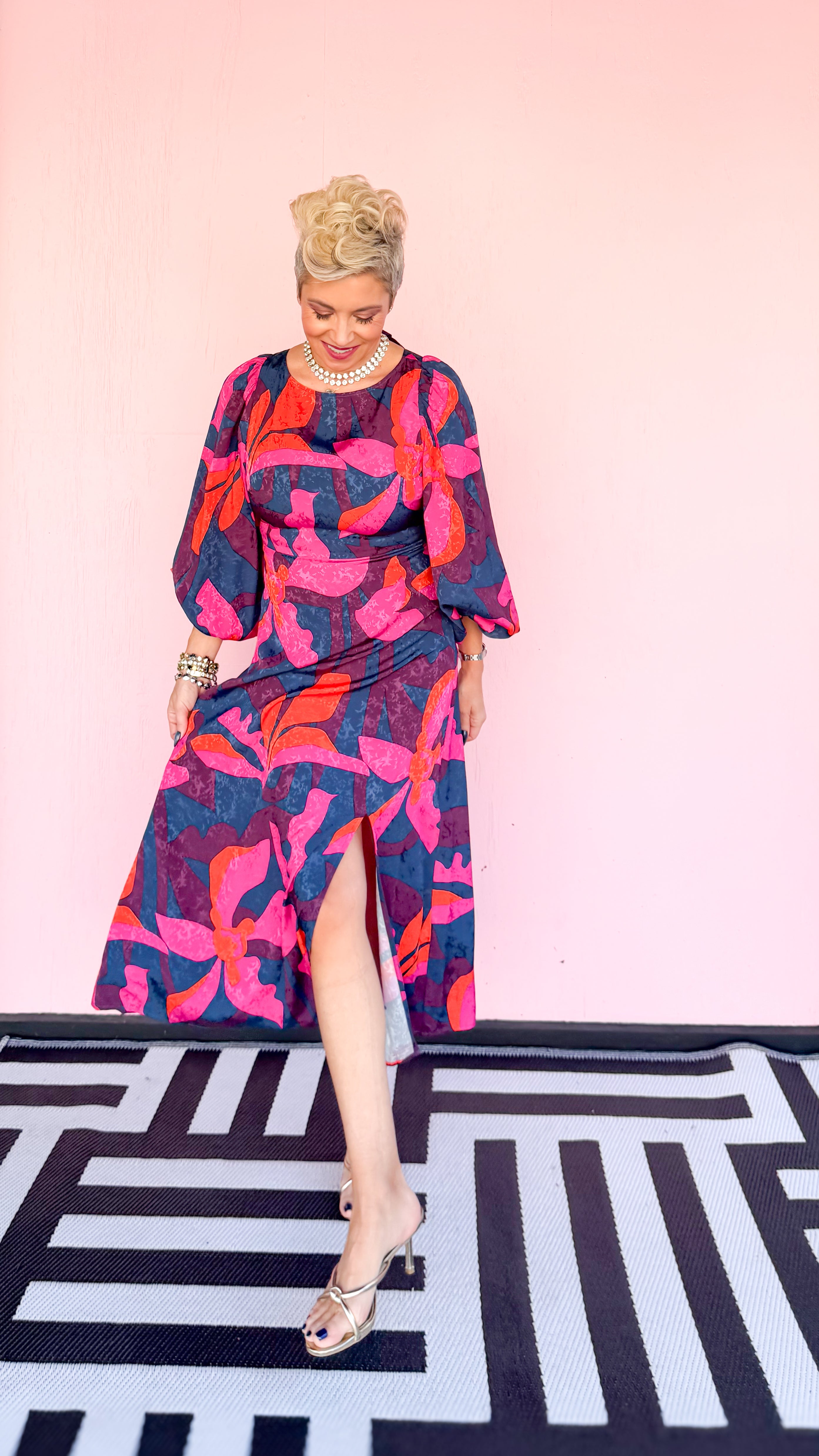 Stendhal maxi dress worn on model - side view - BLVD Boutik