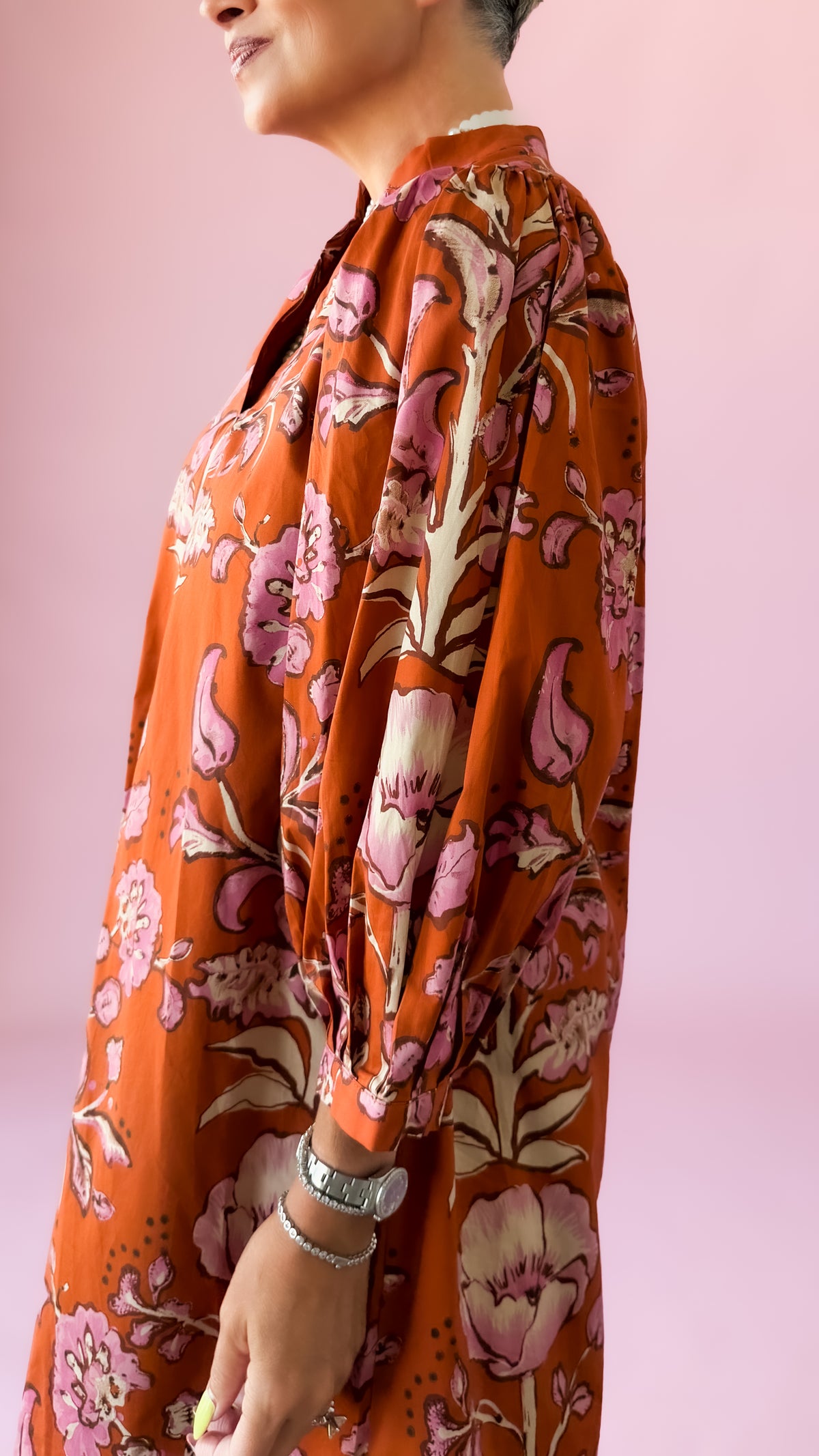 Rhetta Mini Dress/Rust