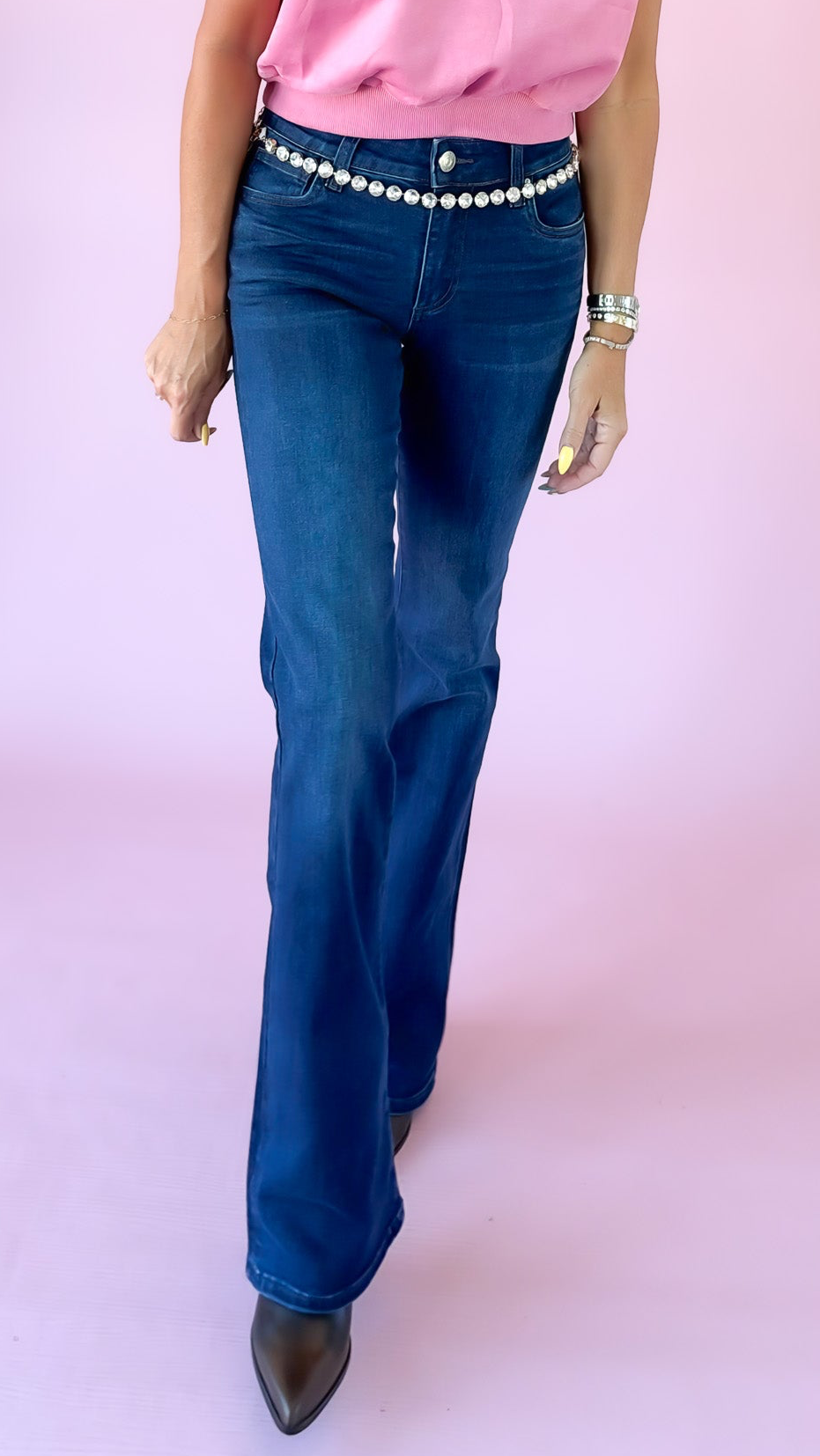 Natalie Dark Wash Flare Jeans
