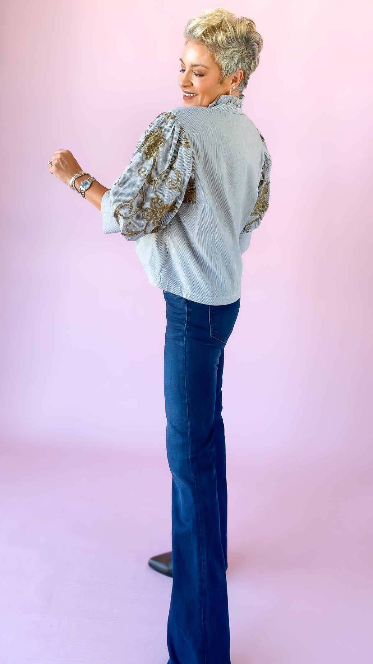 Natalie Dark Wash Flare Jeans