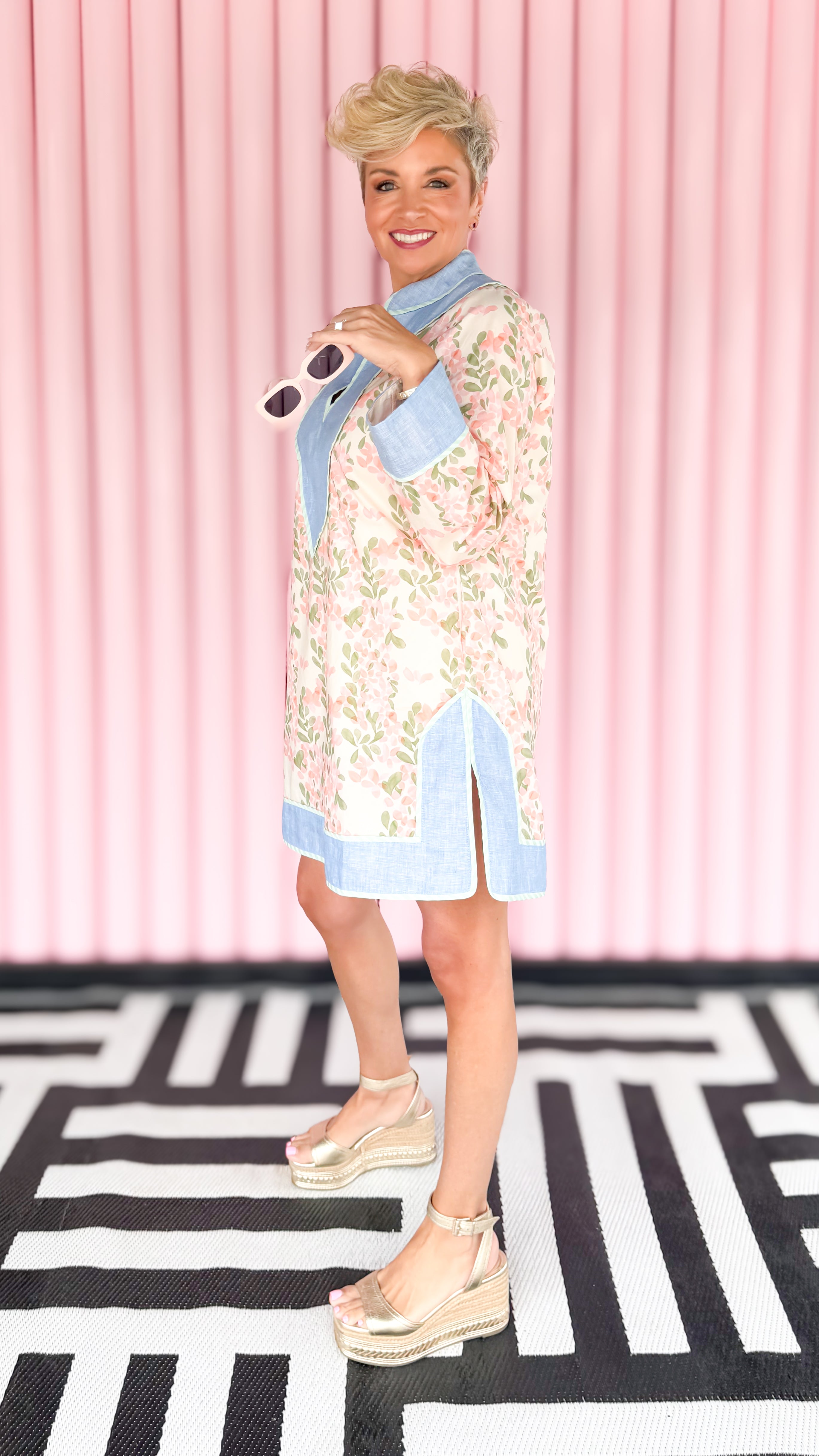 Lana Long Sleeve Floral Tunic