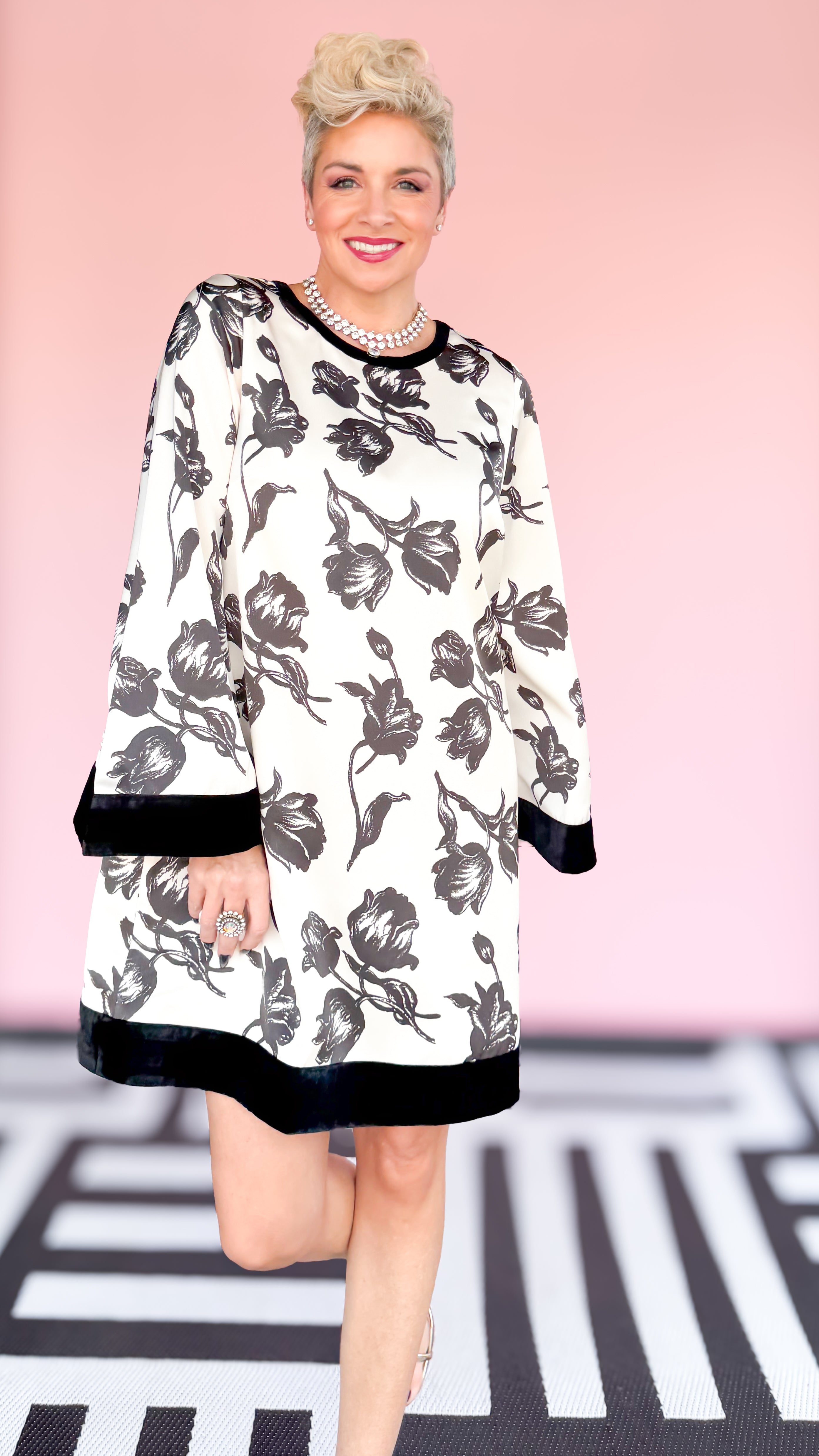 Juliette Mini Dress Snow Tulip