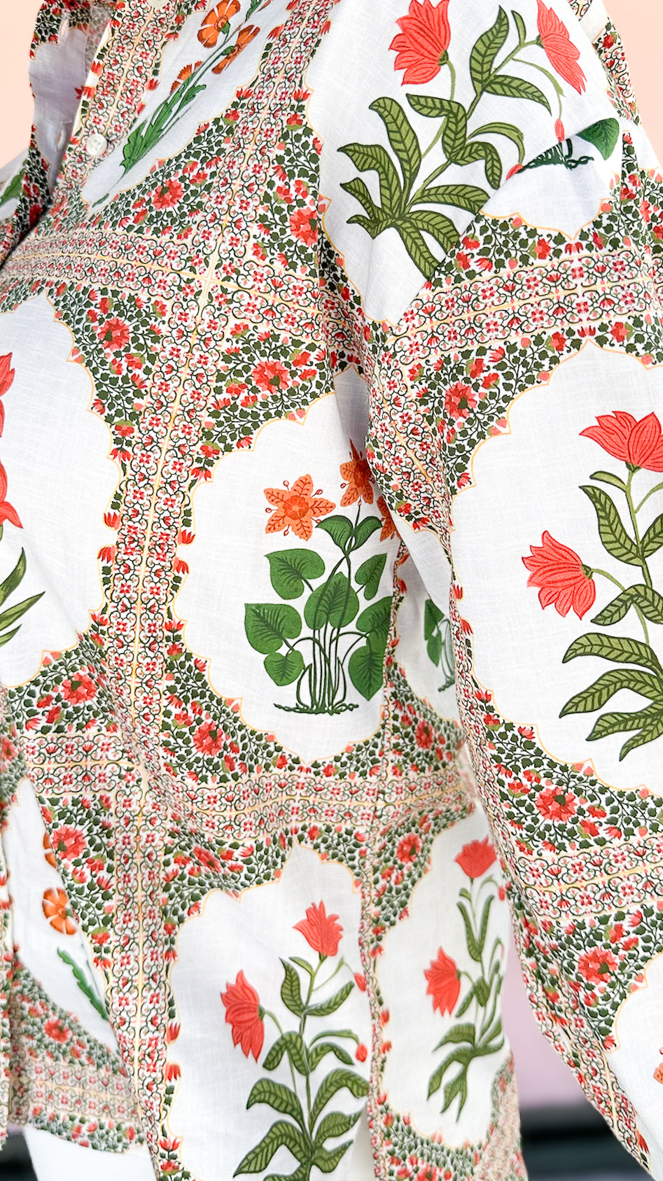 Motivo Floral Top/Cream