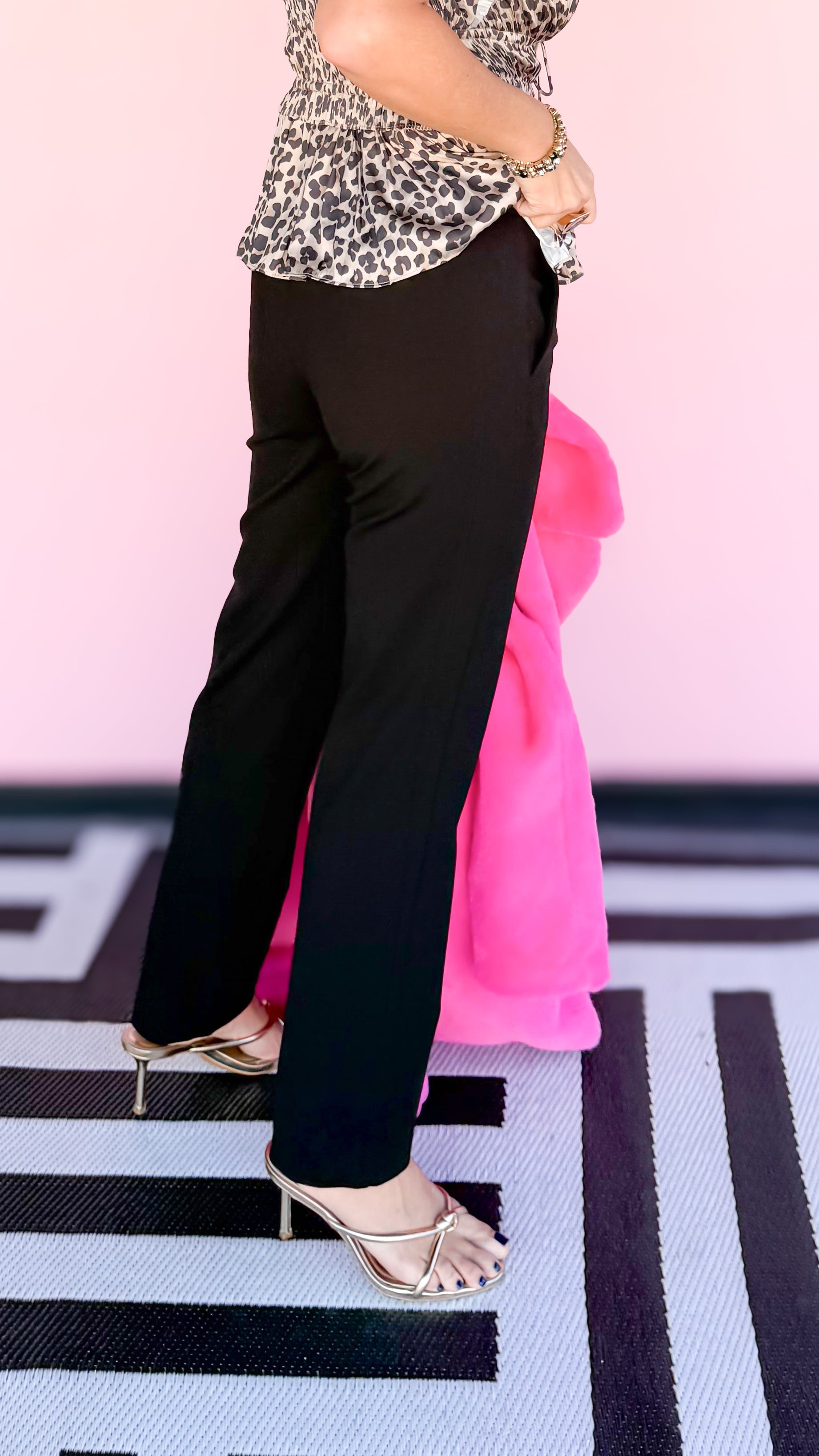 Kelsey Straight Leg Trouser 29”/Black