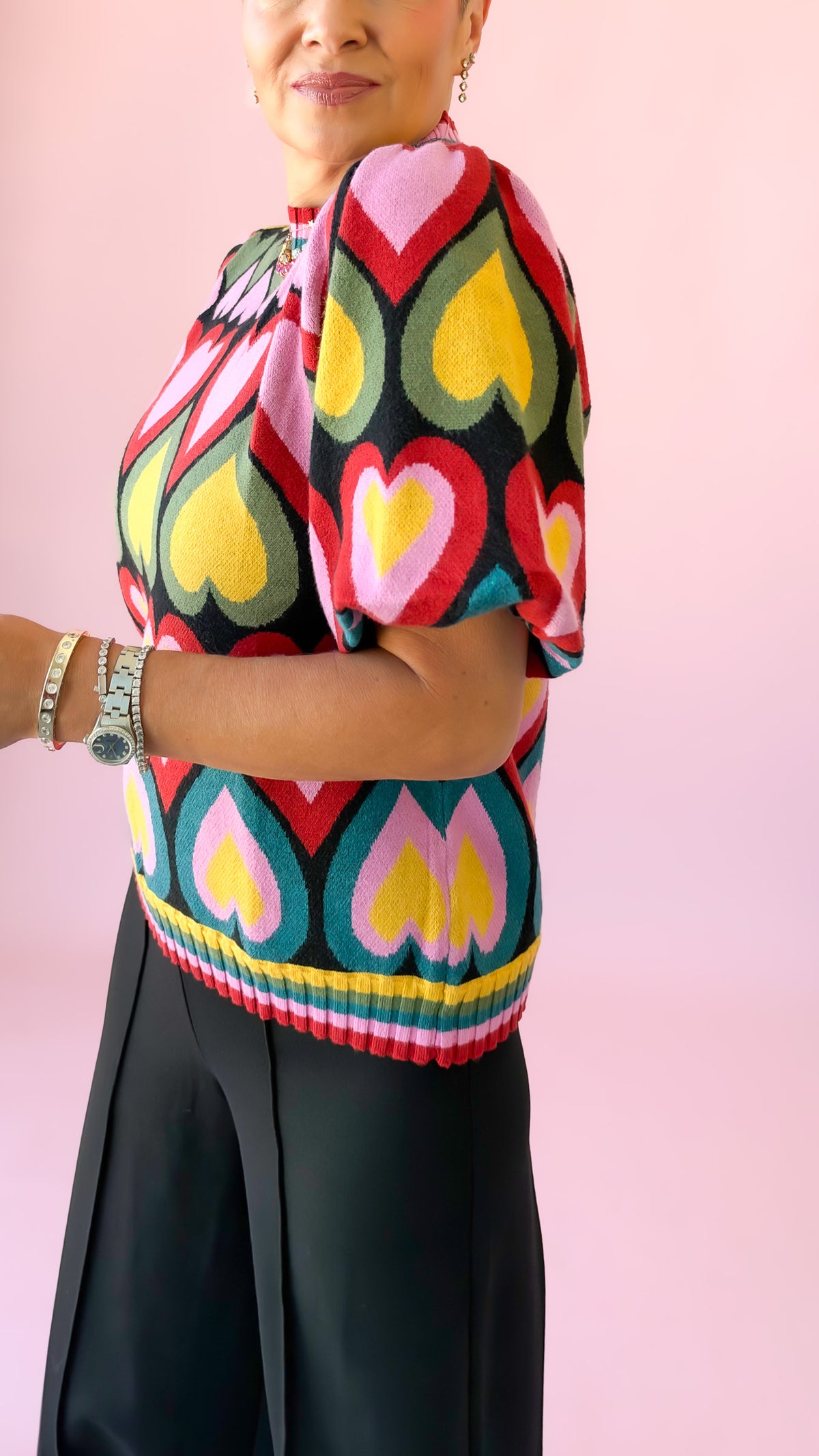 Lovers Puff Sleeve Top/Multi