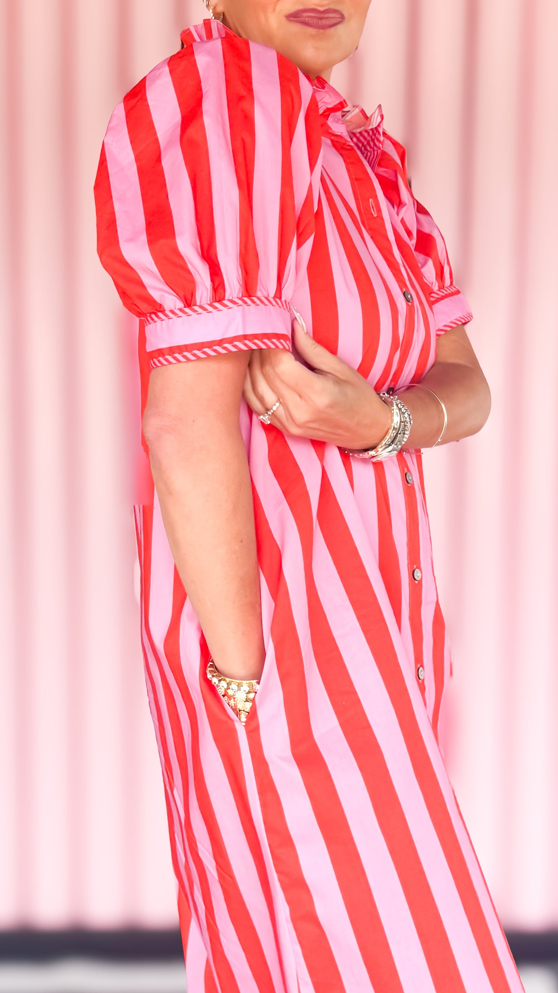 Alba Striped Maxi Dress