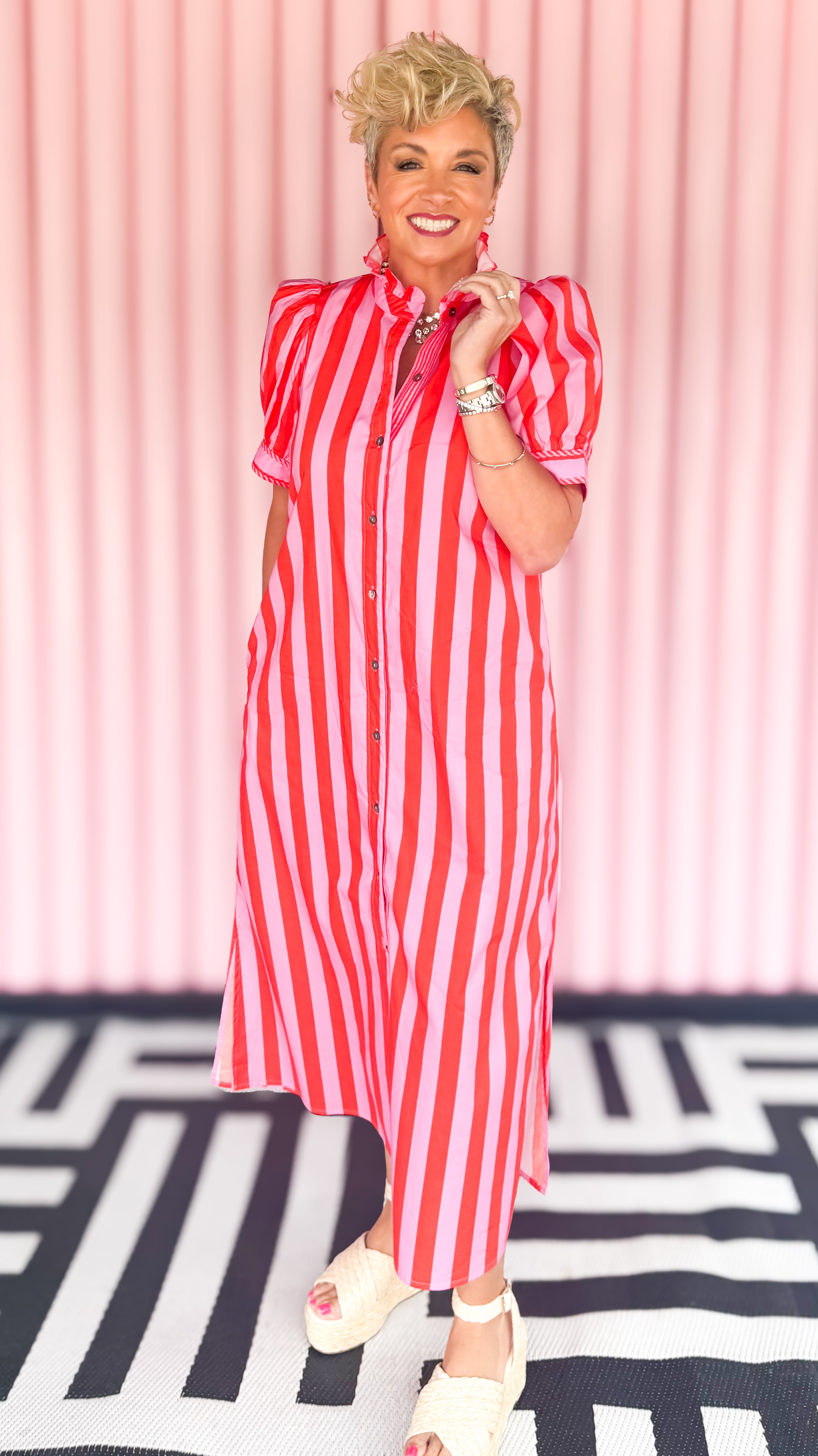 Alba Striped Maxi Dress