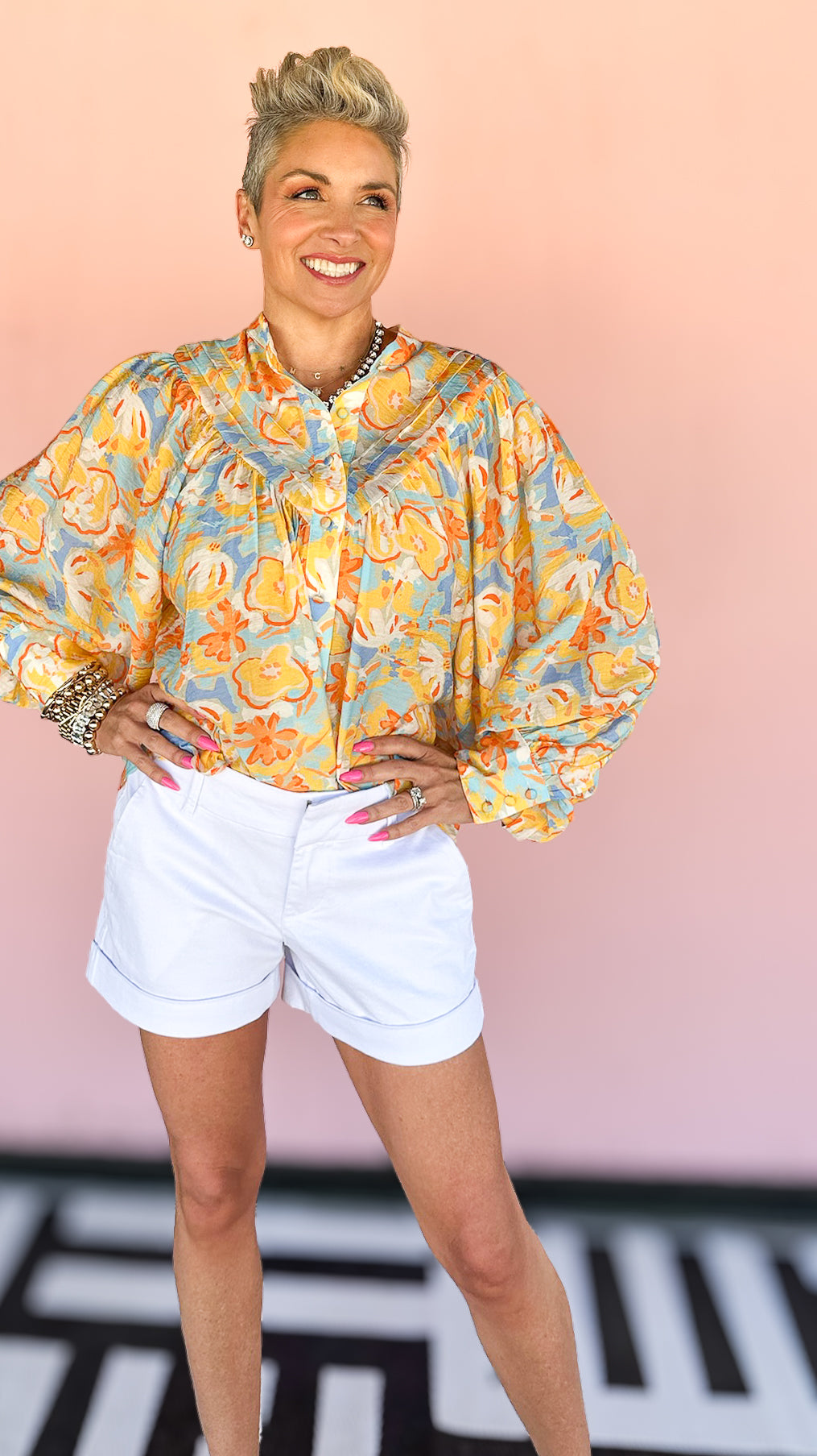 Yellow Long Sleeve Top