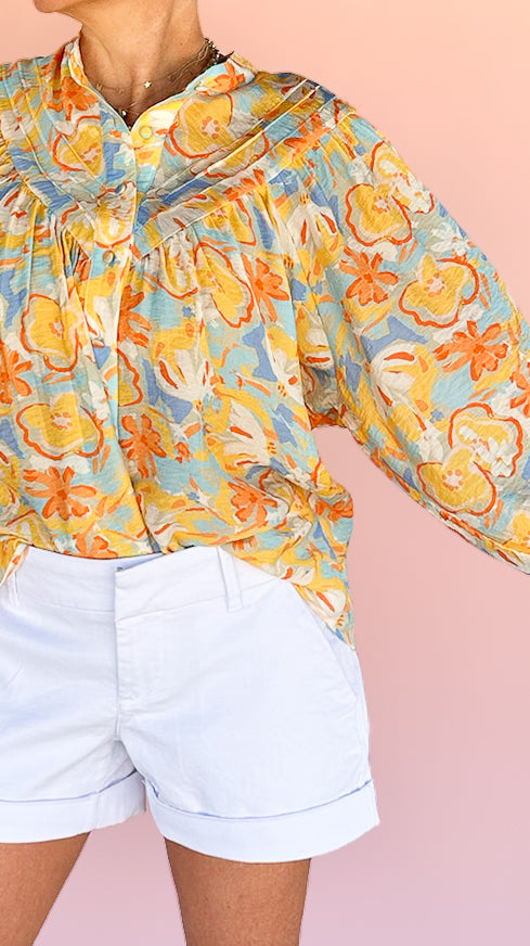 Yellow Long Sleeve Top