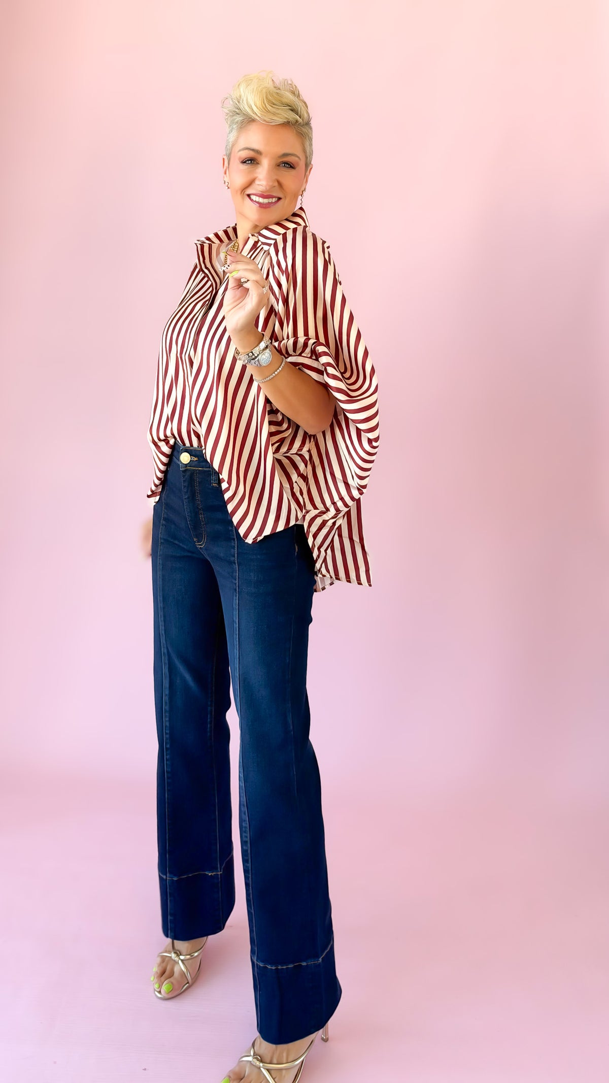 Oversized Dolman Sleeve Top/Merlot