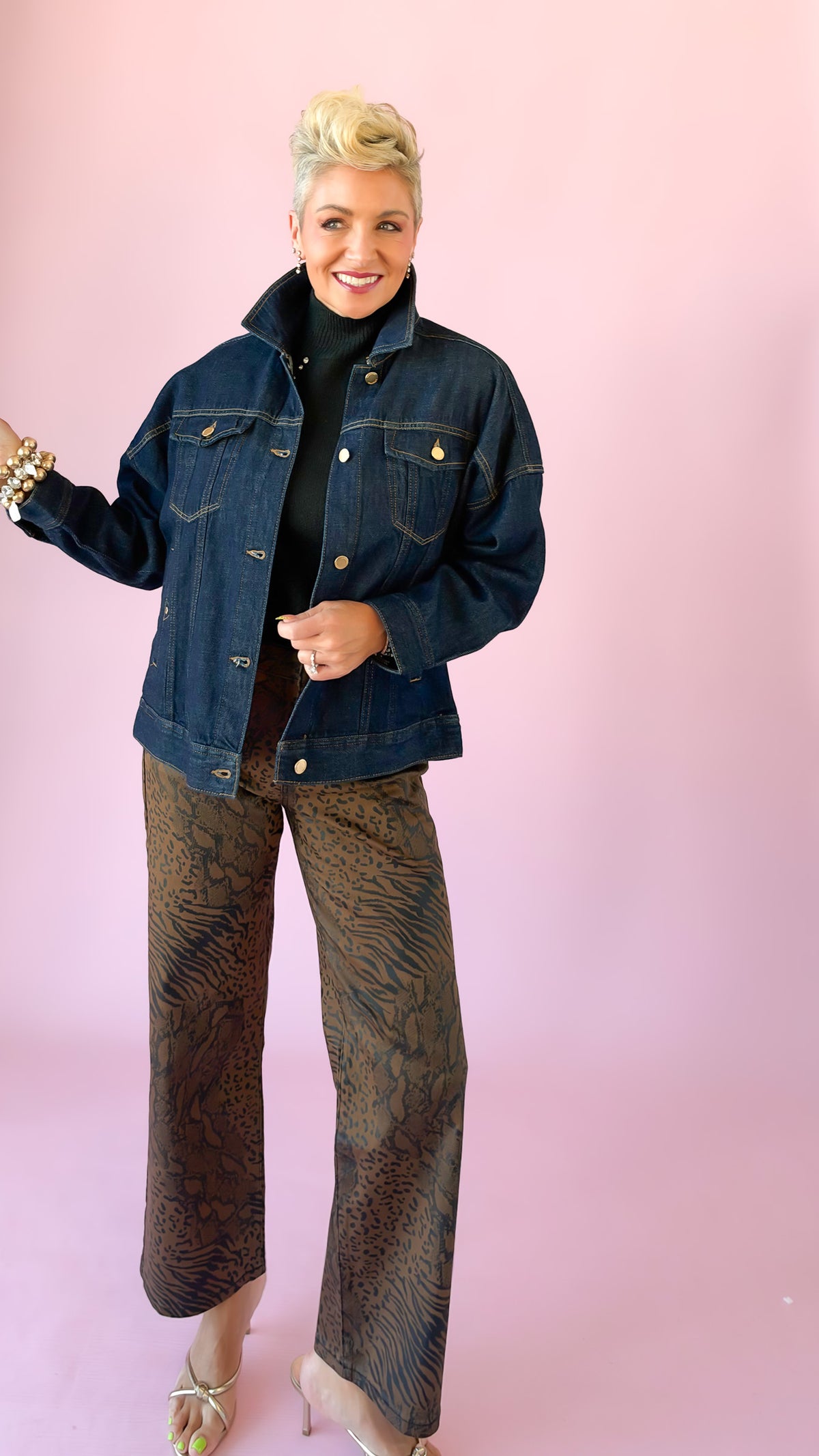 Drop Shoulder Jean Jacket/Indigo