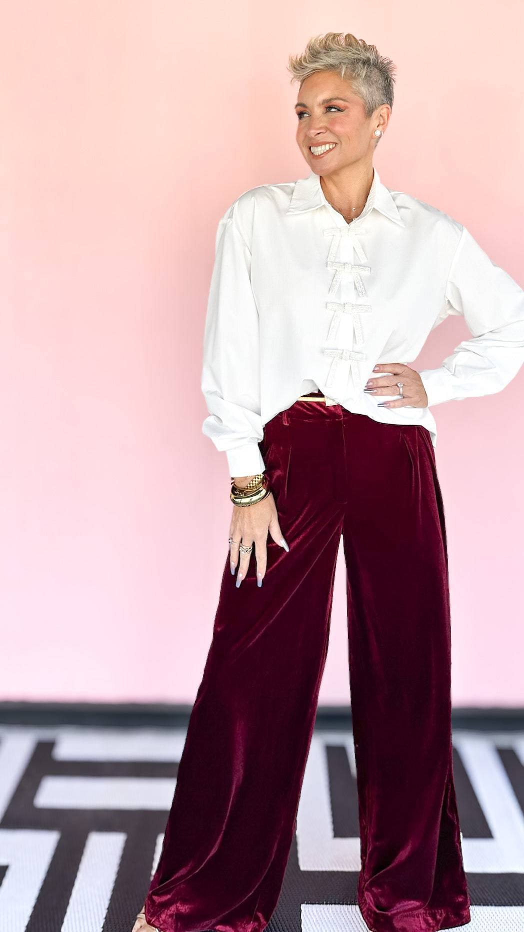 Dalia Velvet Pant - The BLVD
