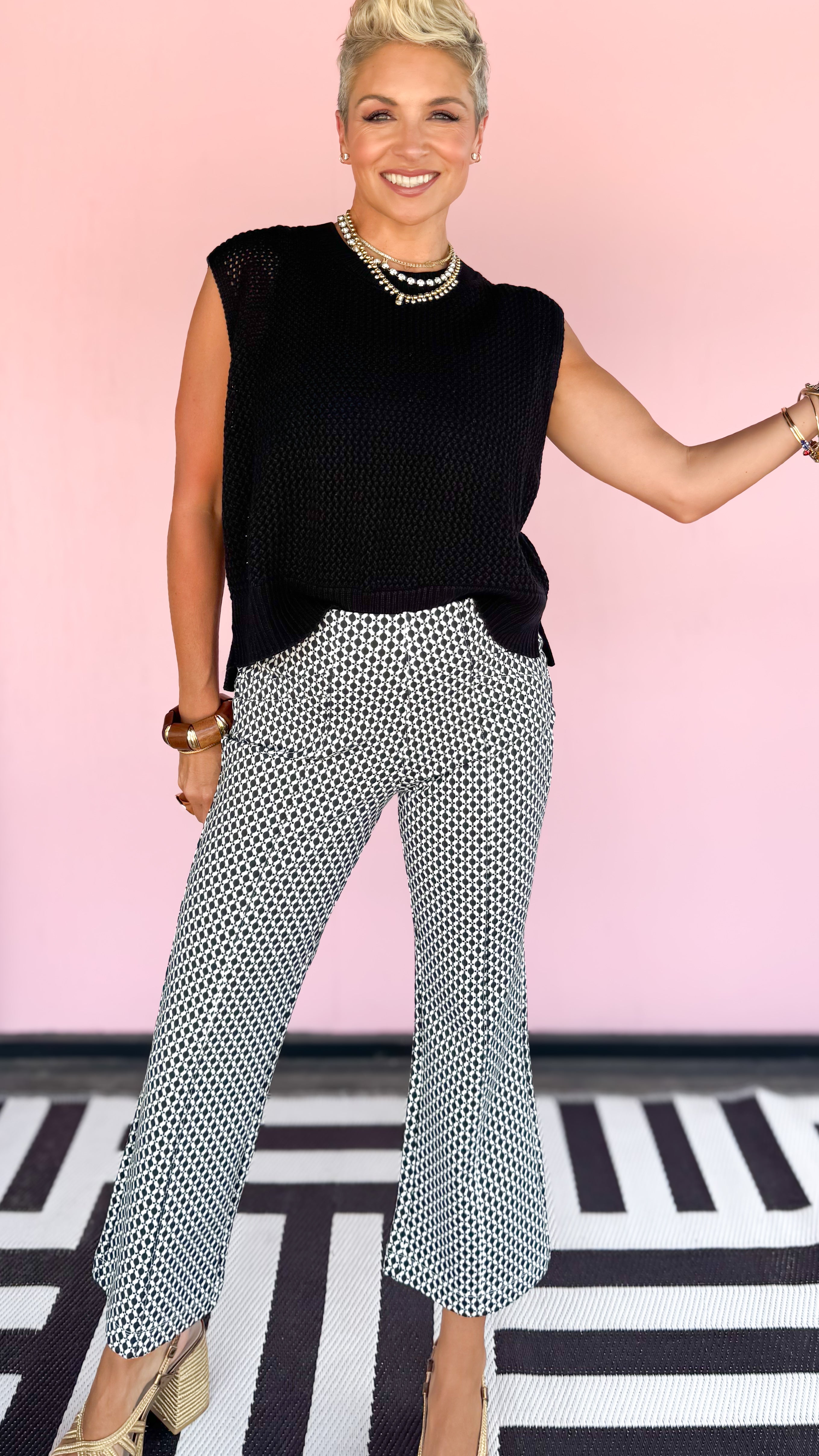 Stella Kick Flare/Black&White