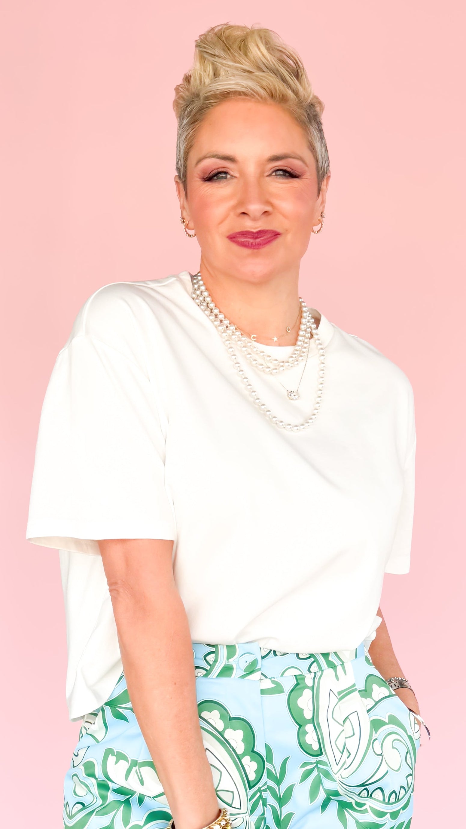 Maddox Boxy Tee/White