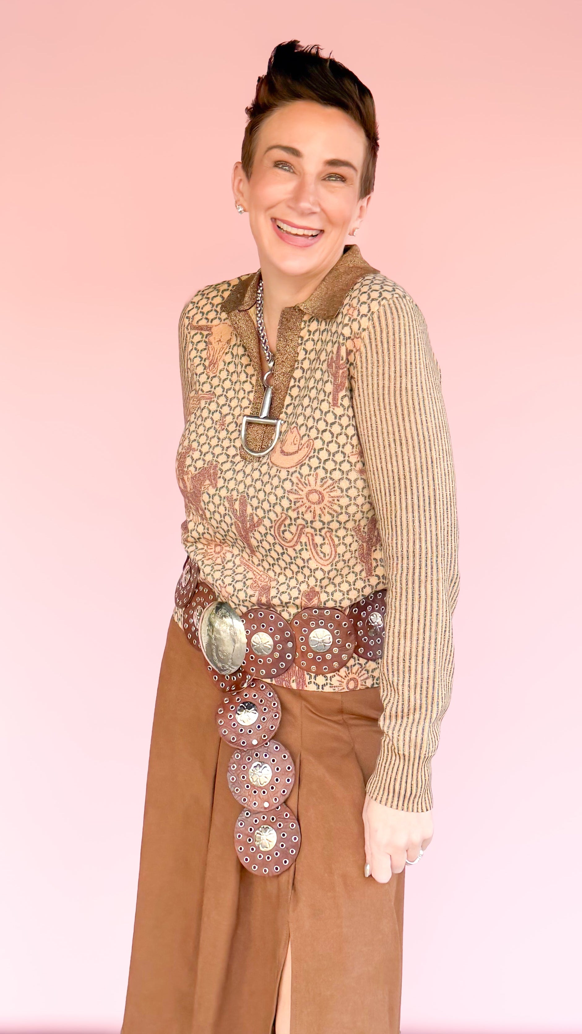 MILLIE Rodeo Long Sleeve Polo