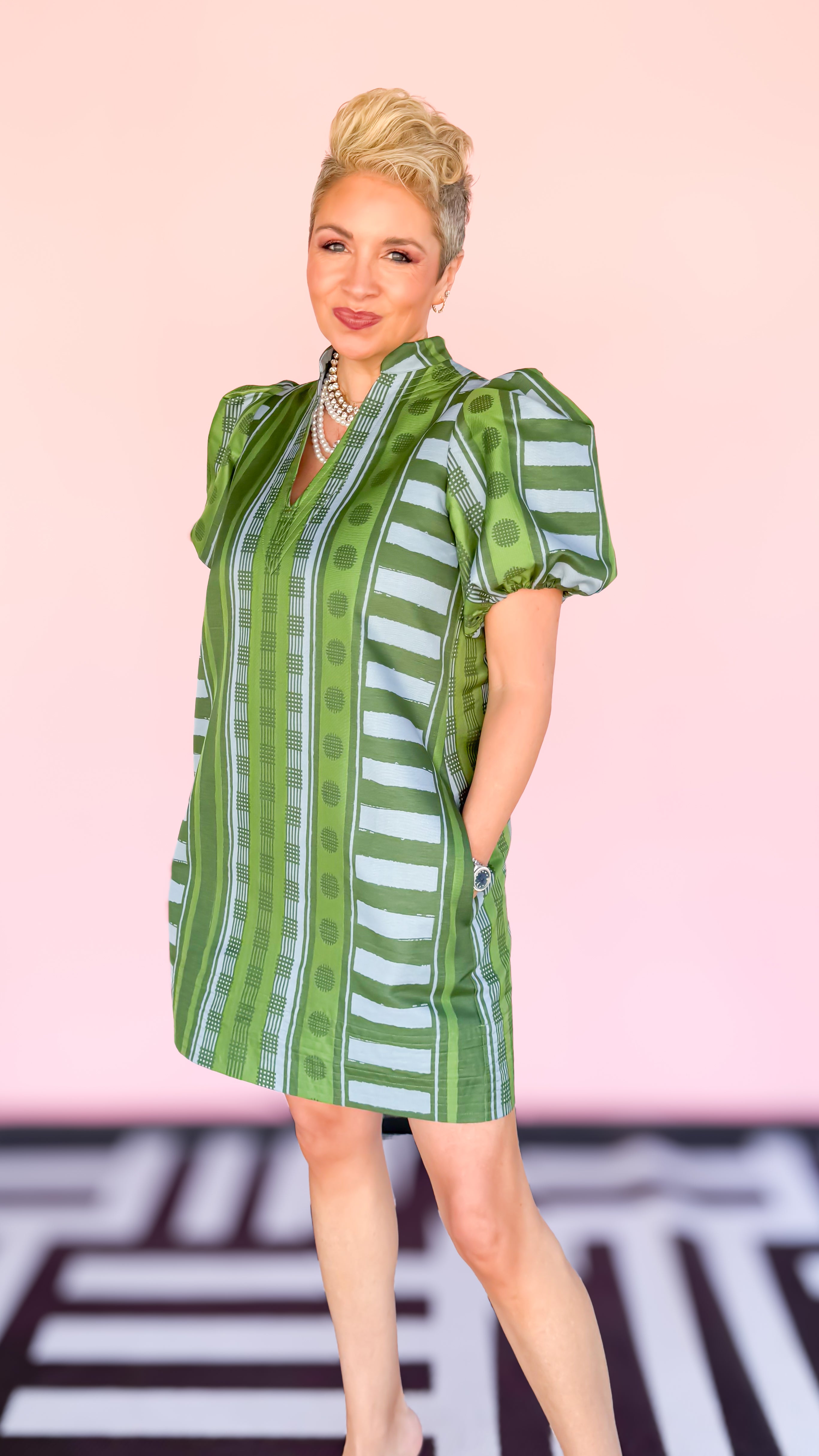 Hampton Mini Dress/Forest Jubilee - The BLVD