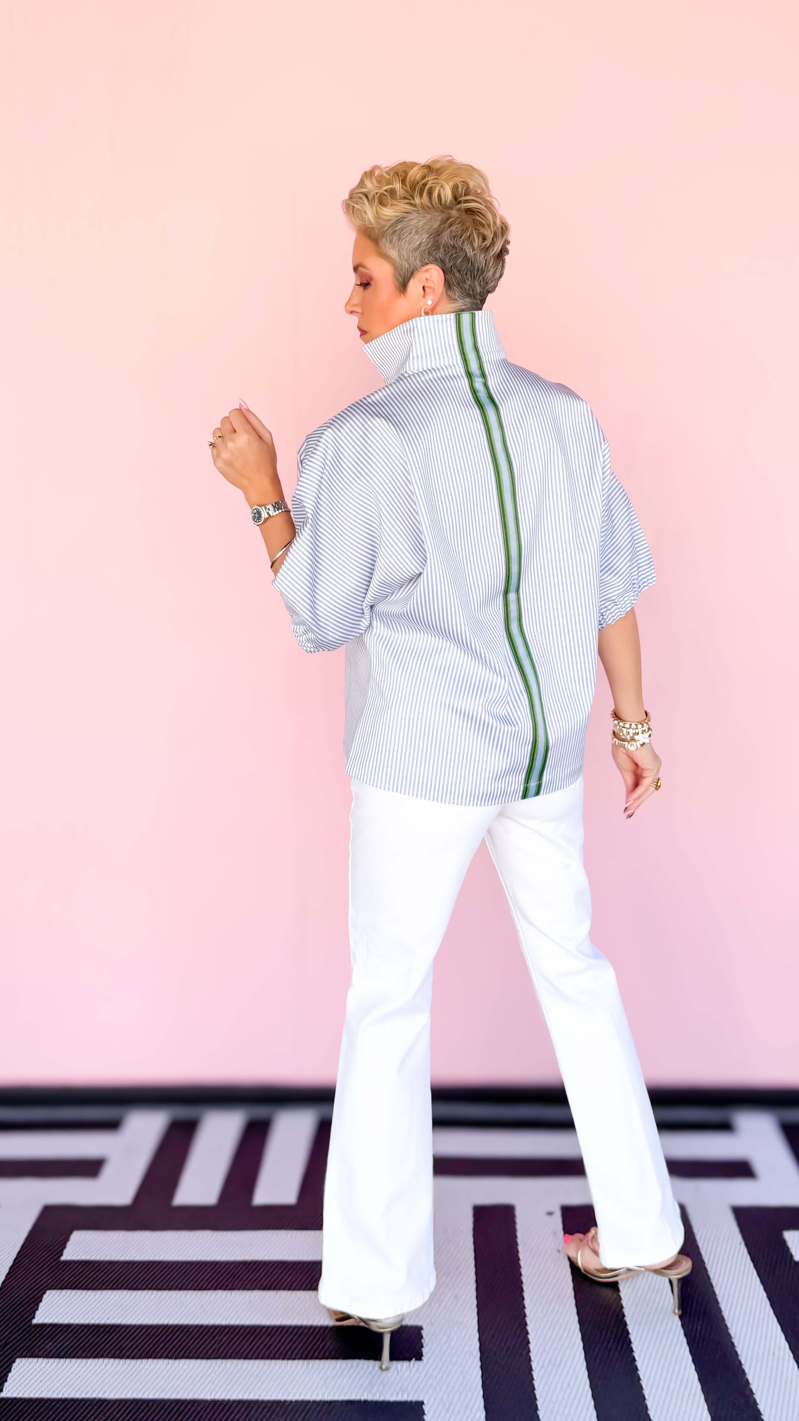 Poppy Top/Grapemist Stripe - The BLVD