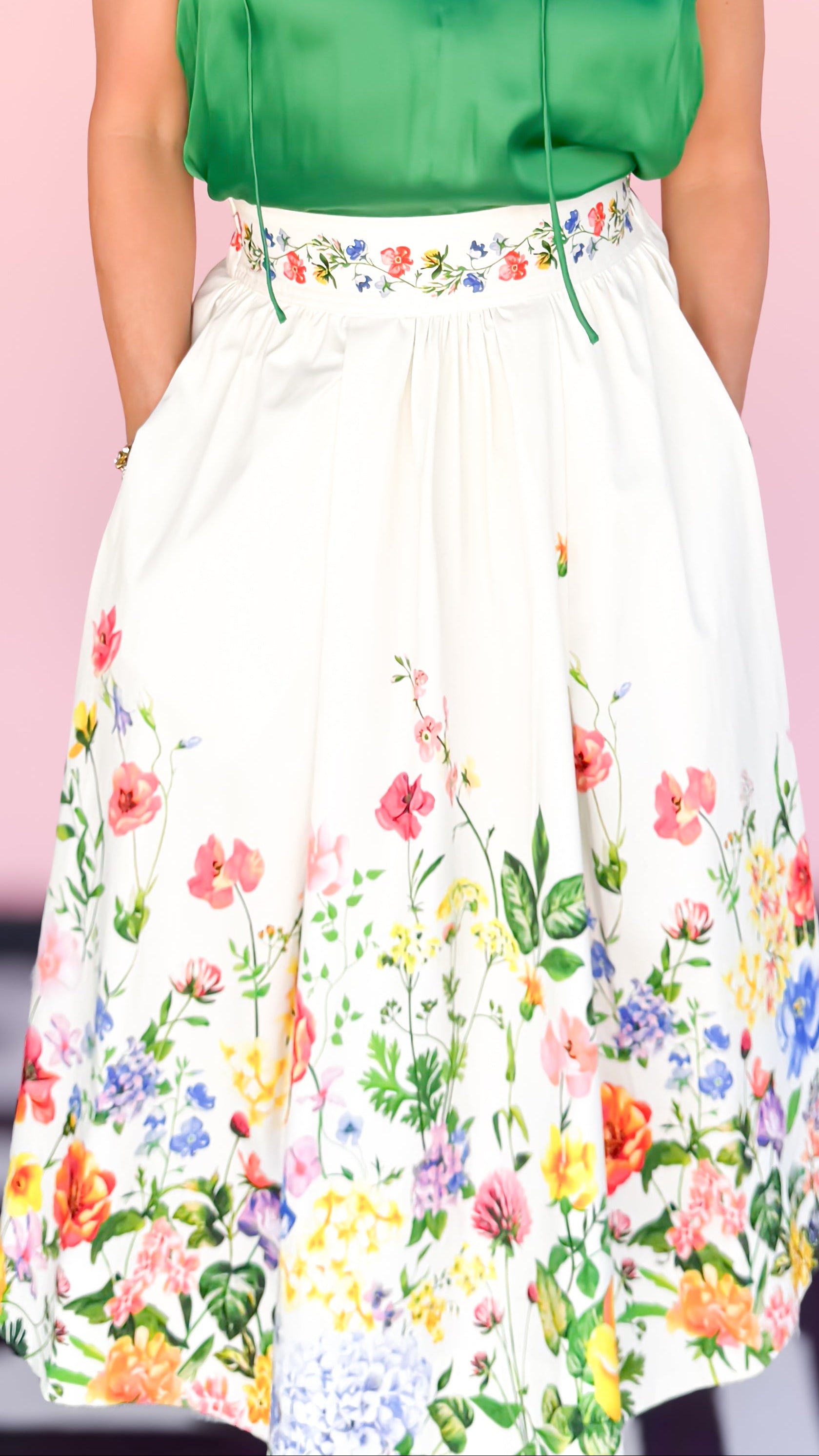 FLORAL GARDEN SKIRT - The BLVD