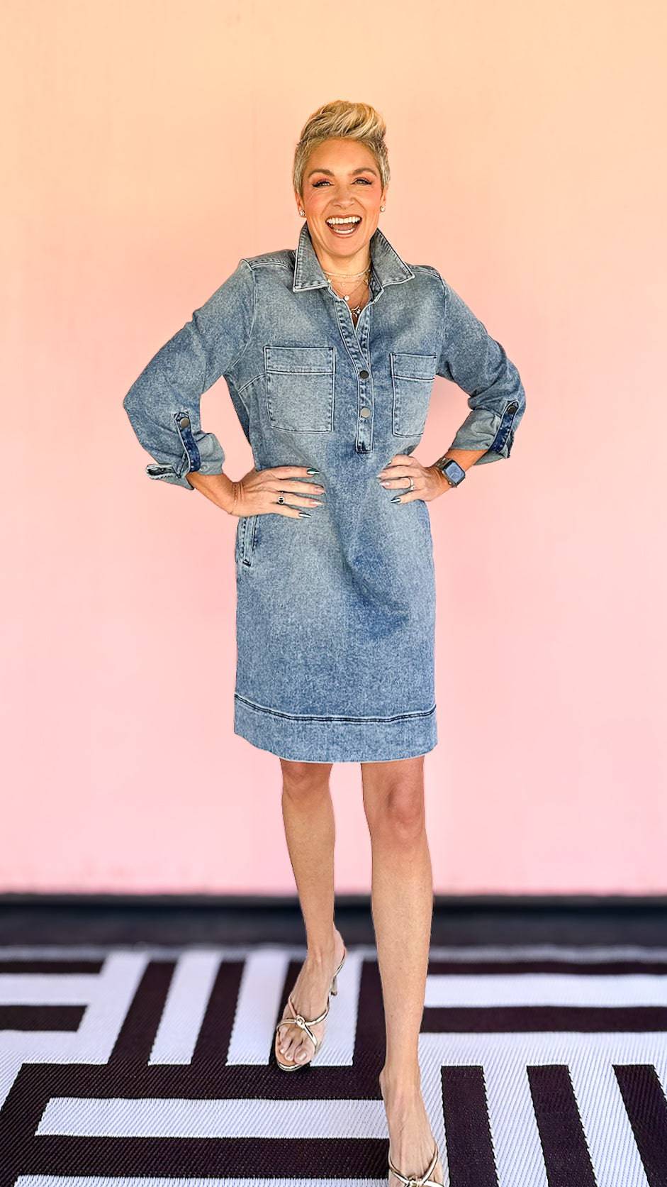 Anika Denim Dress - The BLVD