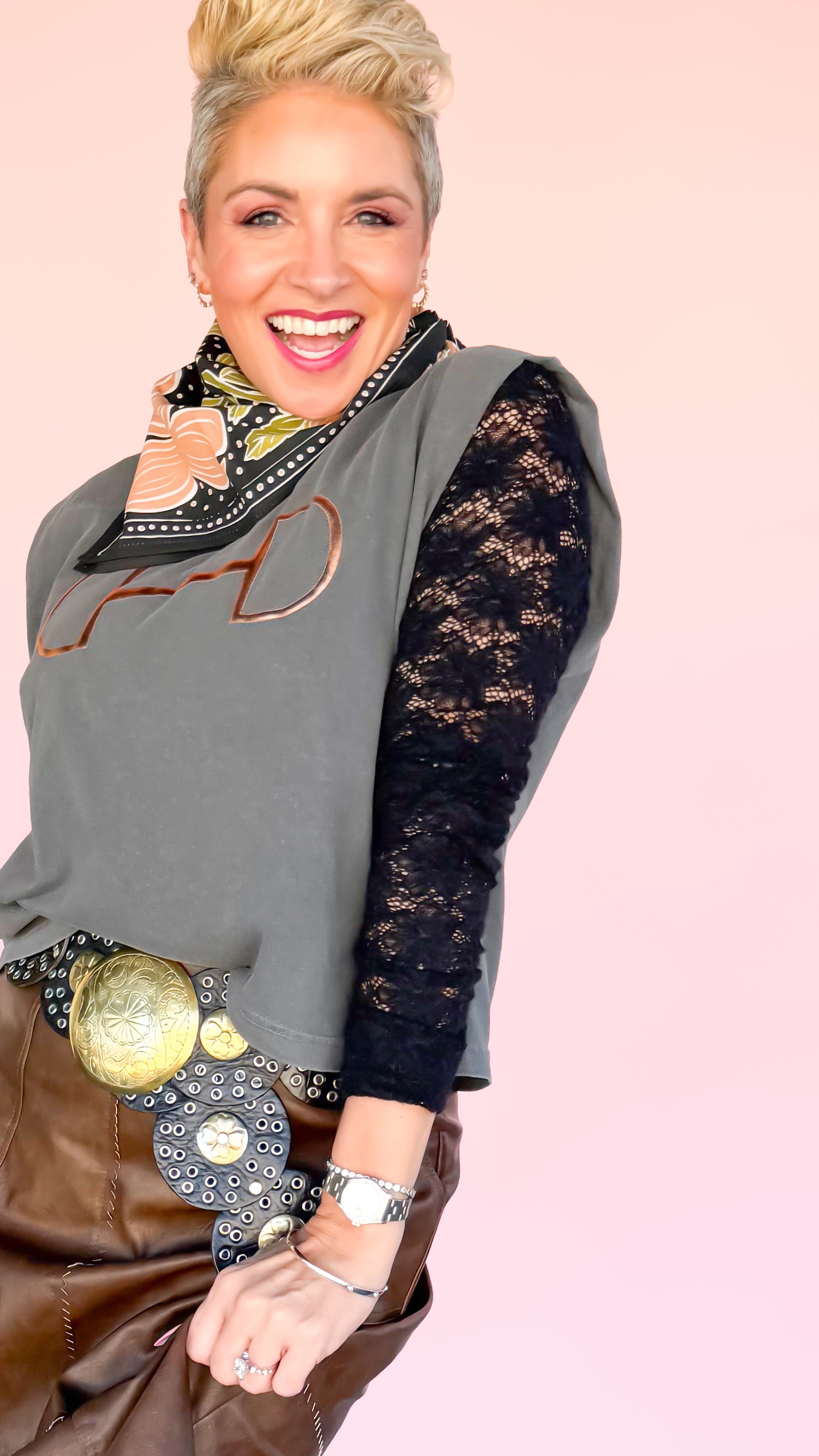 Vintage Floal Lace Top in Black - The BLVD