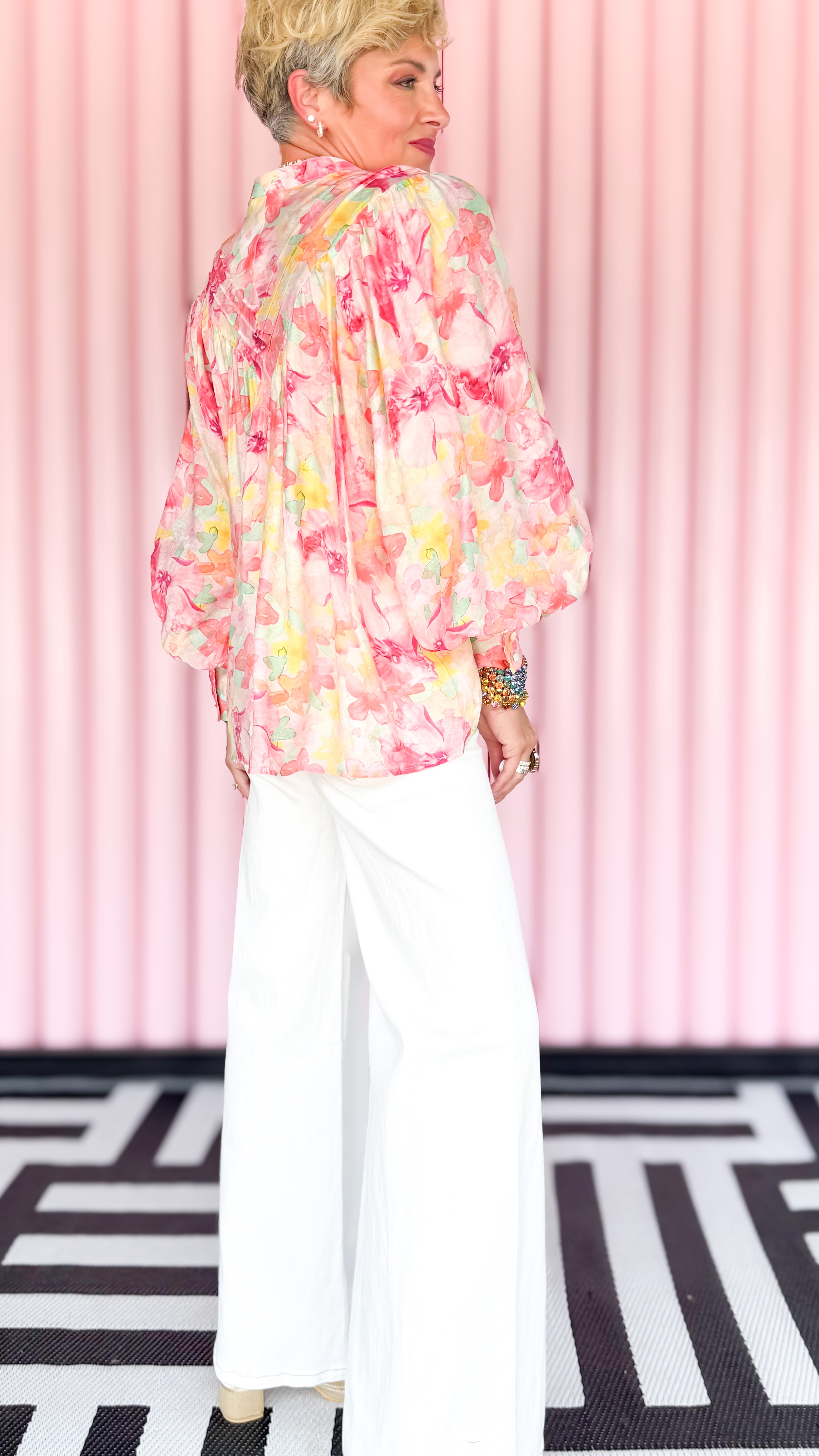 Rose Blush Flowy Blouse