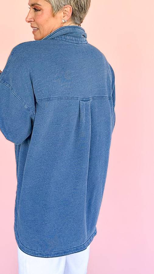 Shay Knit Denim Jacket - The BLVD
