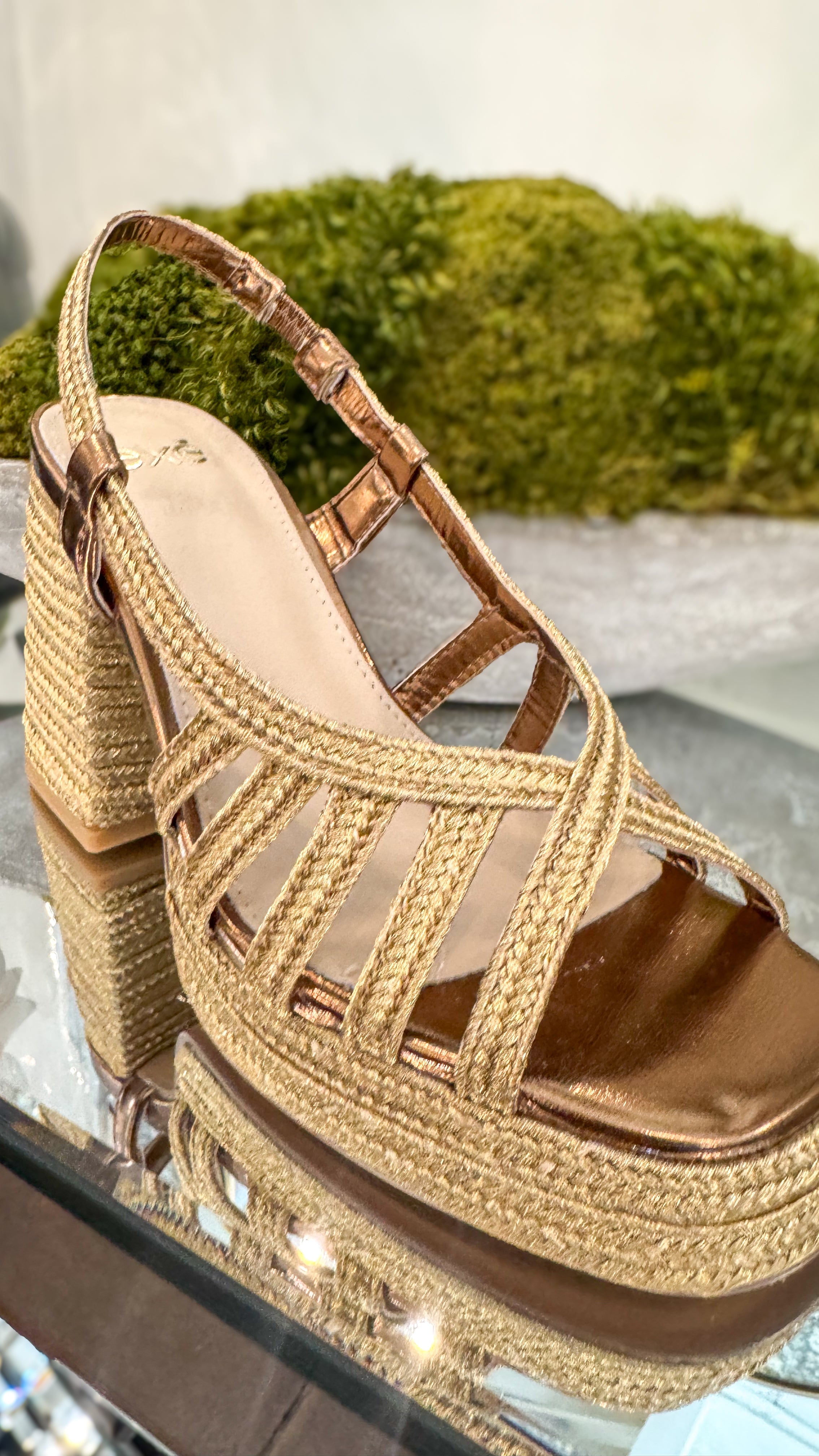 Havana Sandal Shoe/Gold - The BLVD