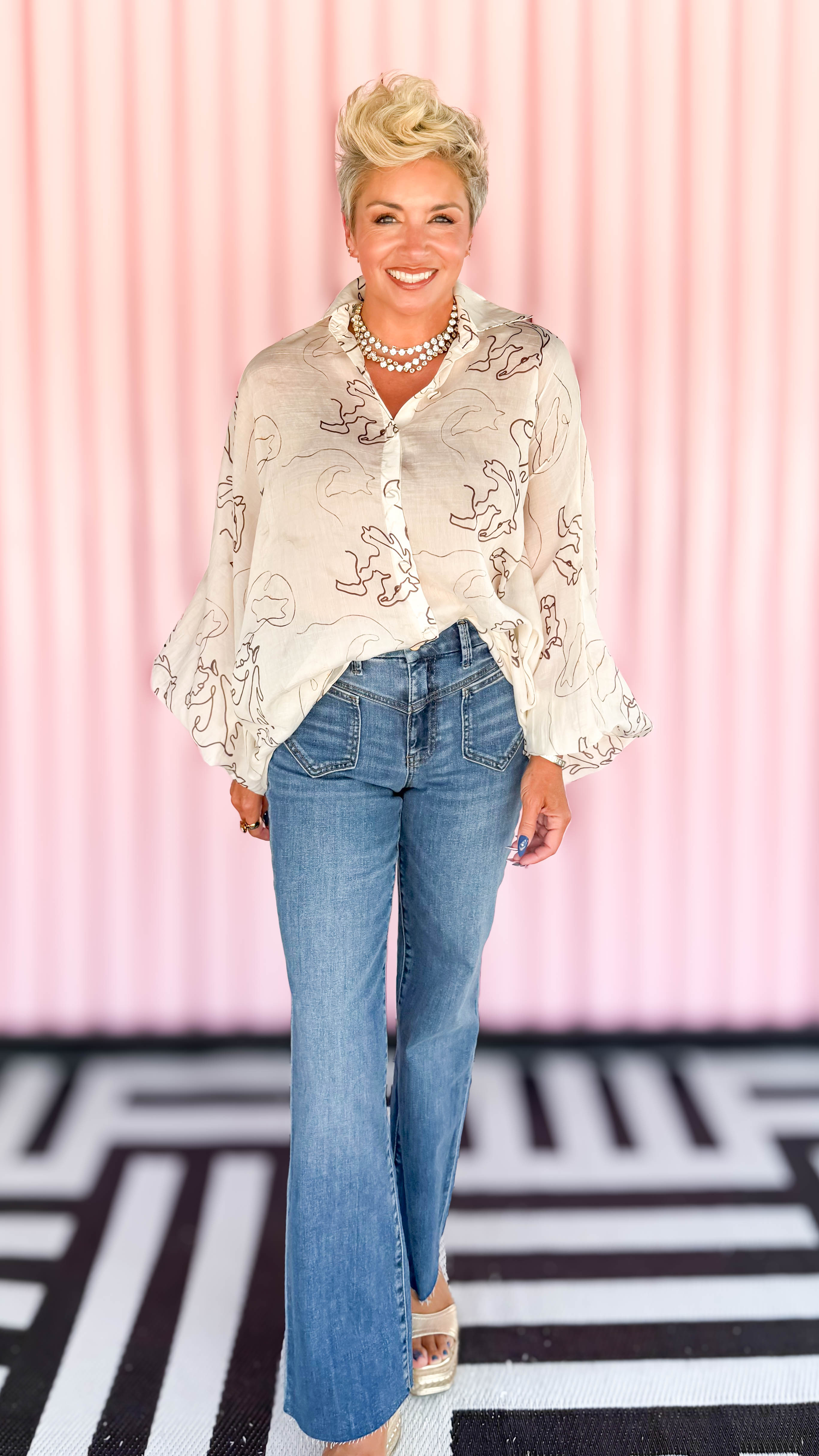 Spirit Dolman Sleeve Top/Cream