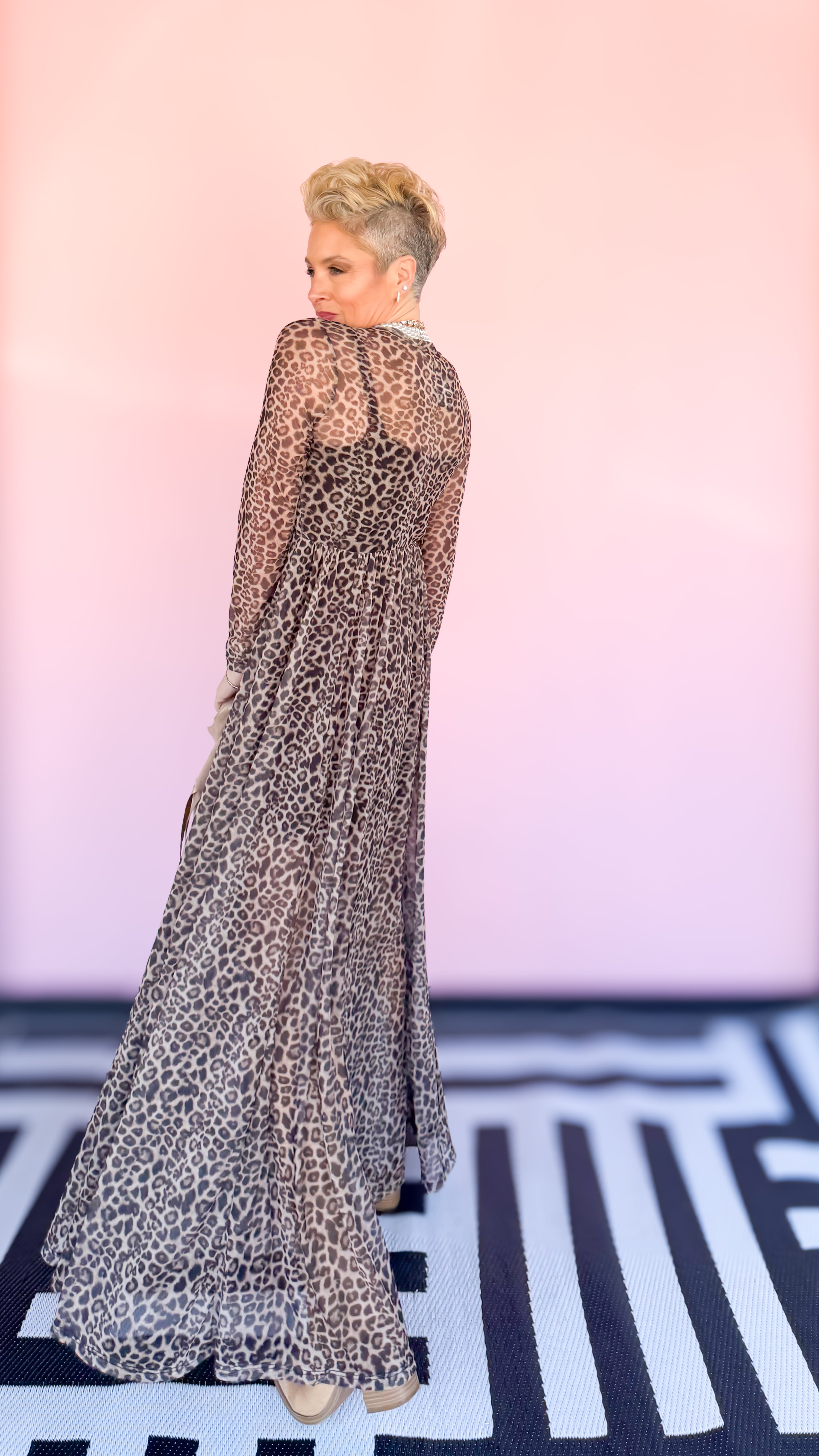 Cheetah MESH Dress - The BLVD