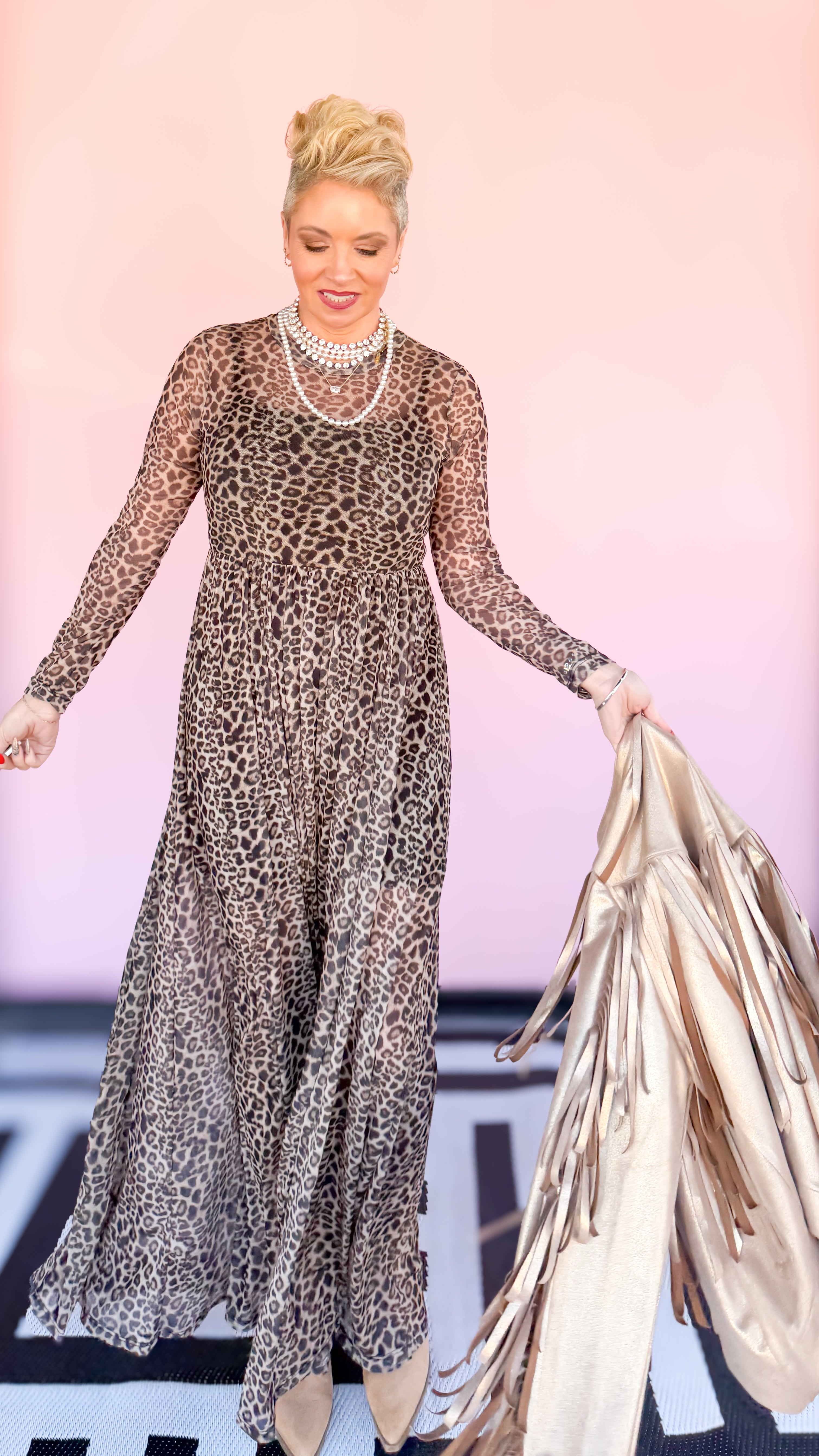 Cheetah MESH Dress - The BLVD