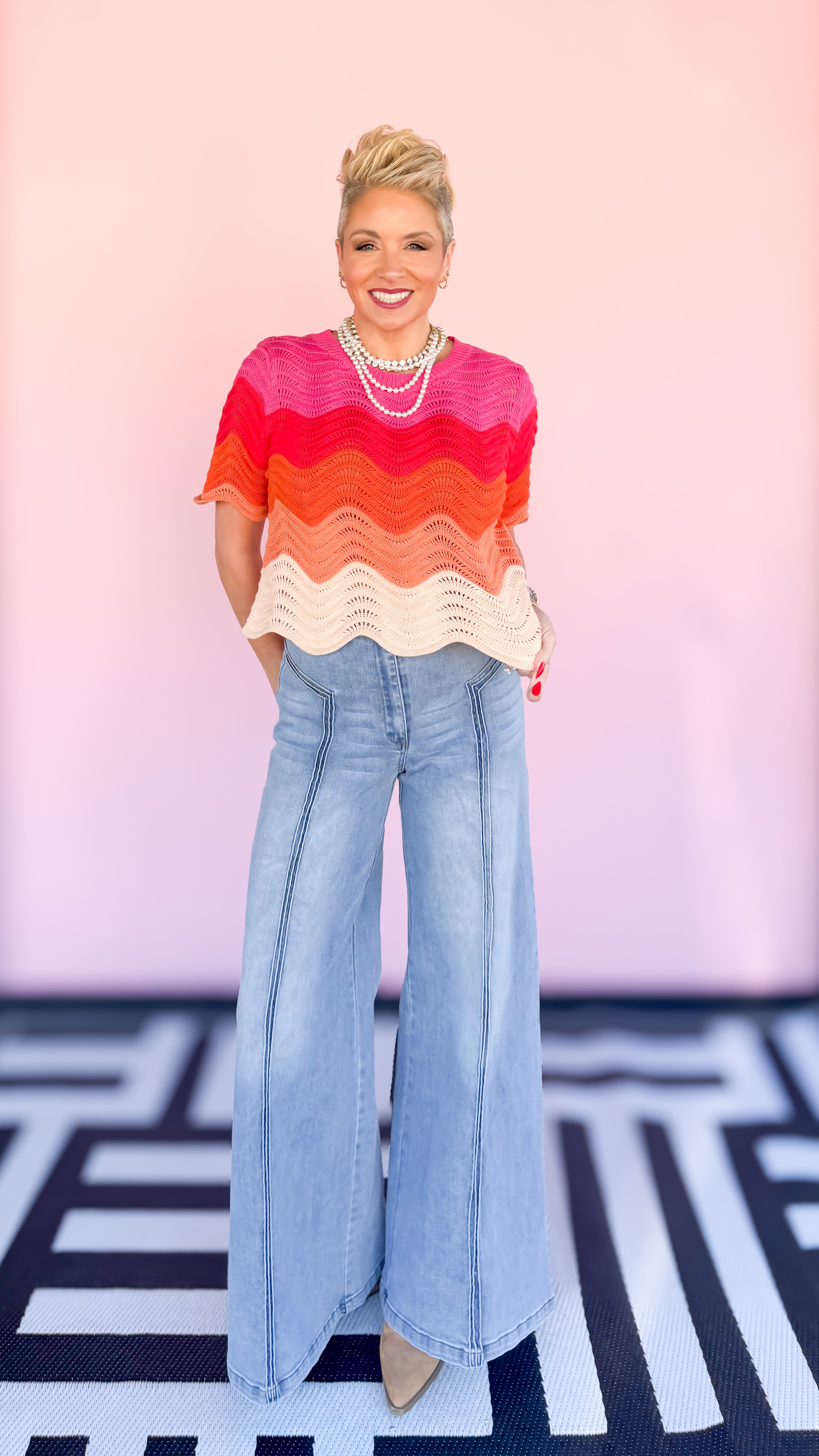 Hillary High Waist Wide Leg Jean - The BLVD