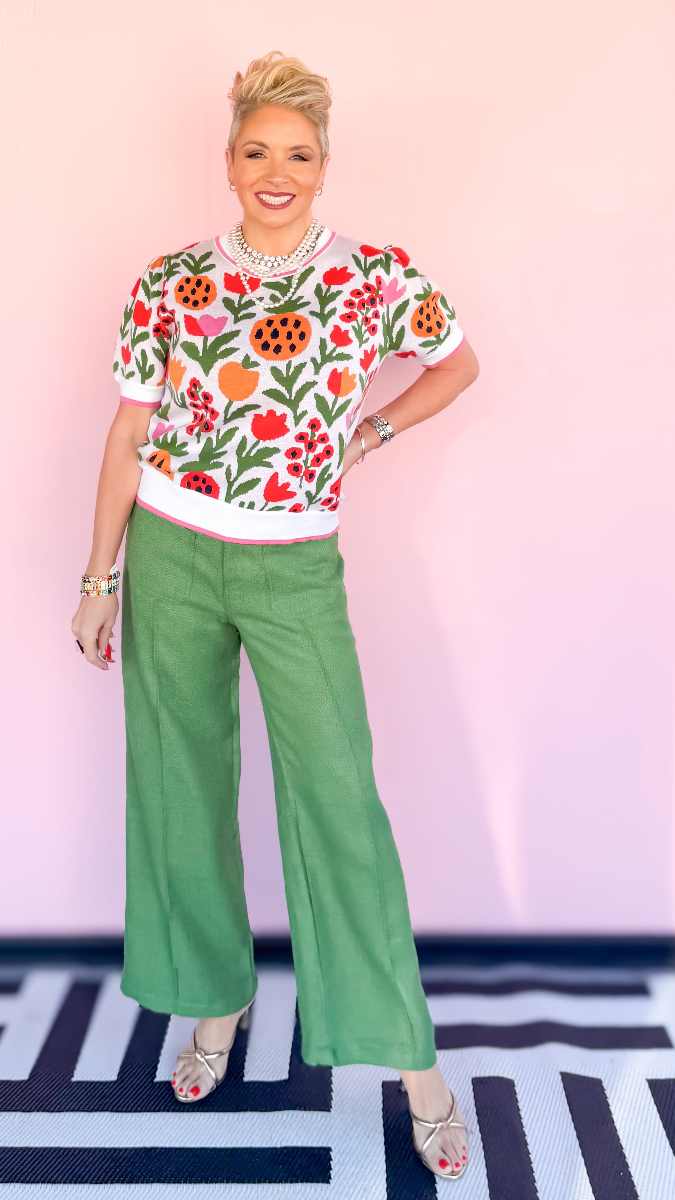 Fran Front Pocket Twill Pant/GREEN - The BLVD