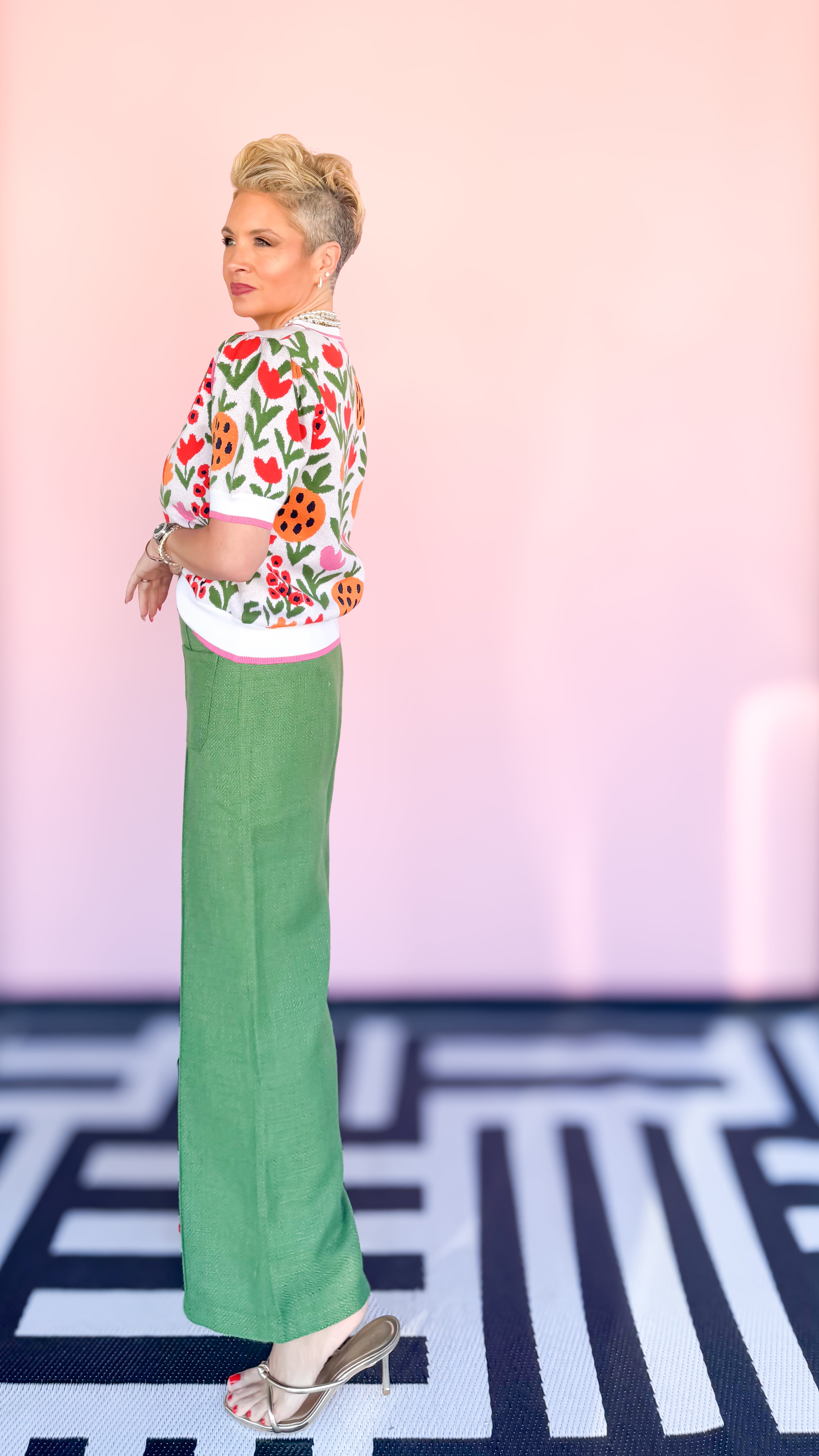 Fran Front Pocket Twill Pant/GREEN - The BLVD