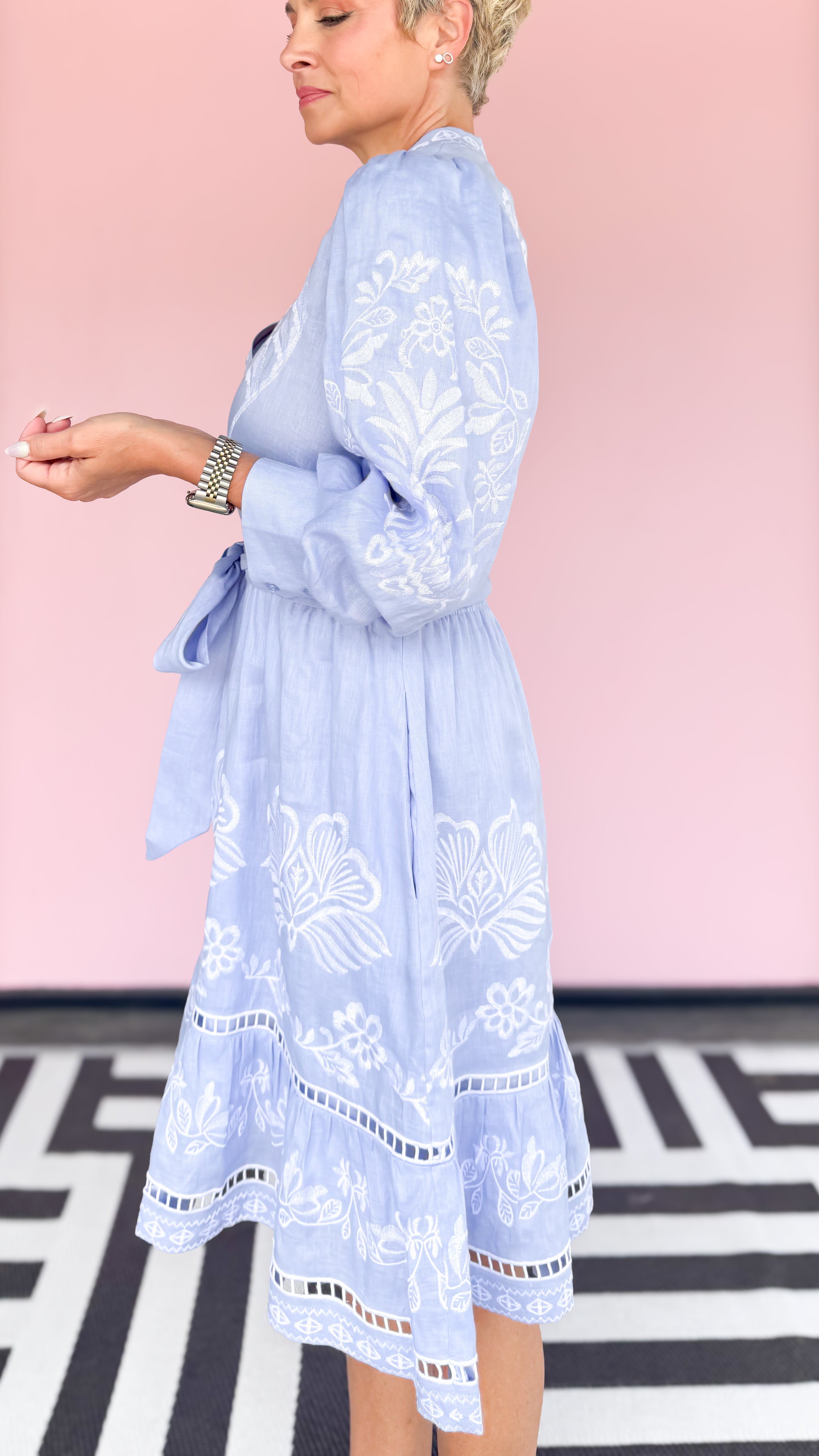 Martha blue midi dress