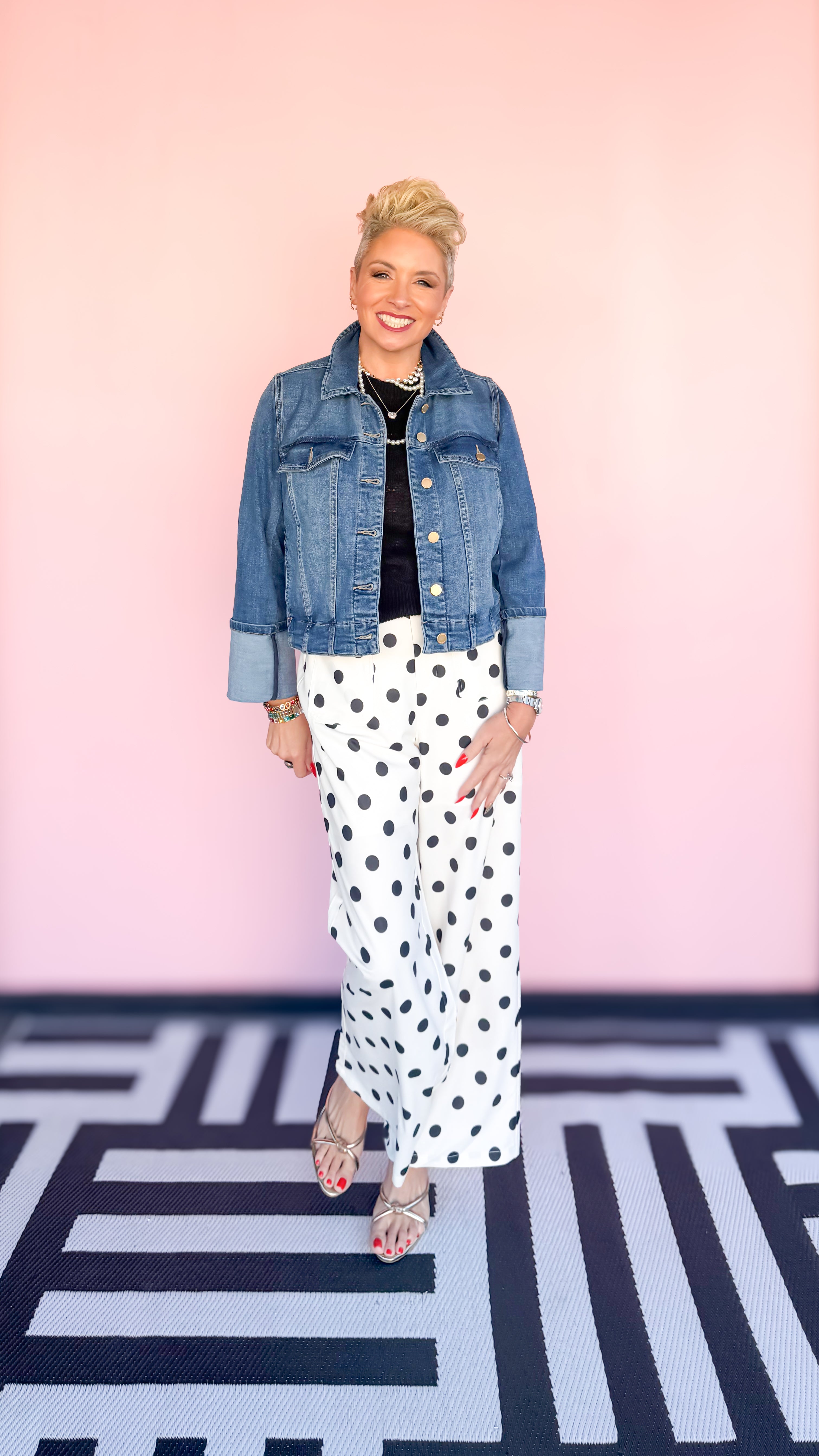 Polka Dot Loose Pant - The BLVD