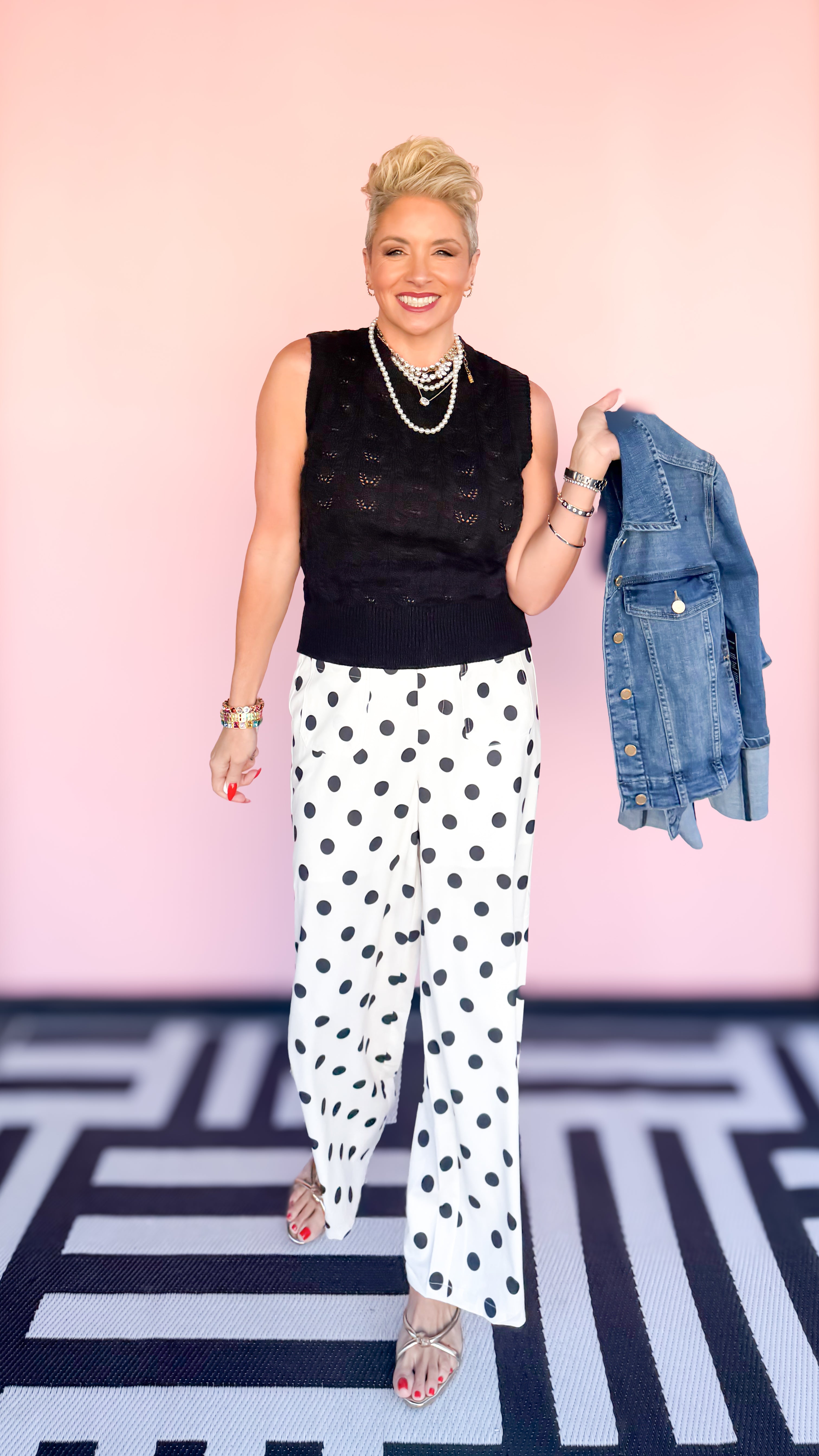 Polka Dot Loose Pant - The BLVD