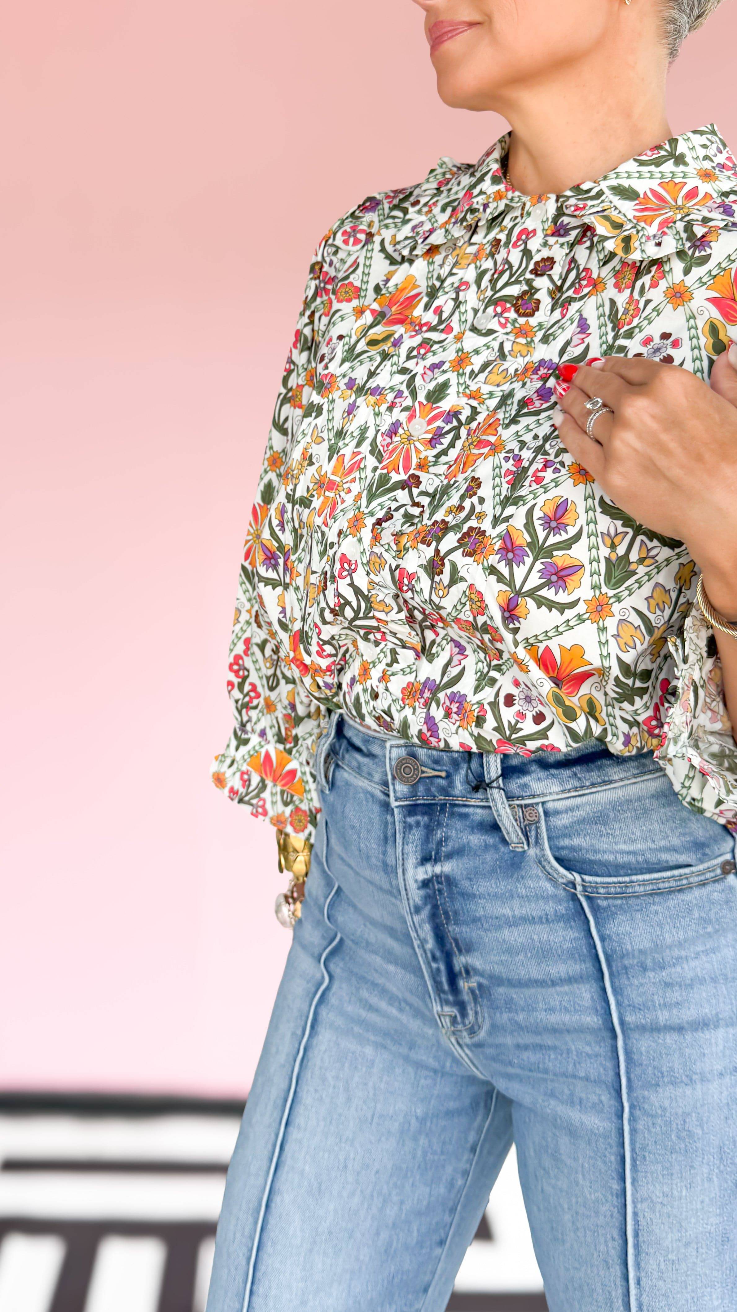 Valery 3/4 Sleeve Top - The BLVD