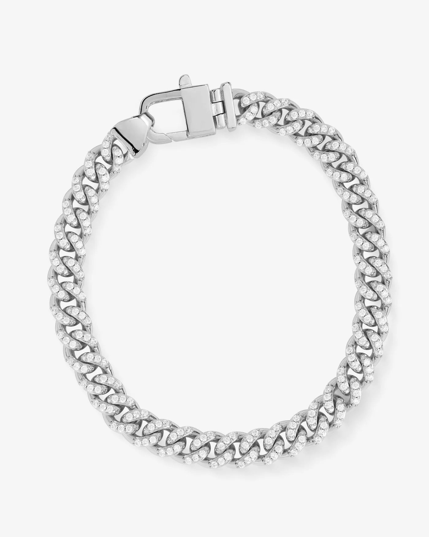 Pavé Julian Cuban Chain Bracelet