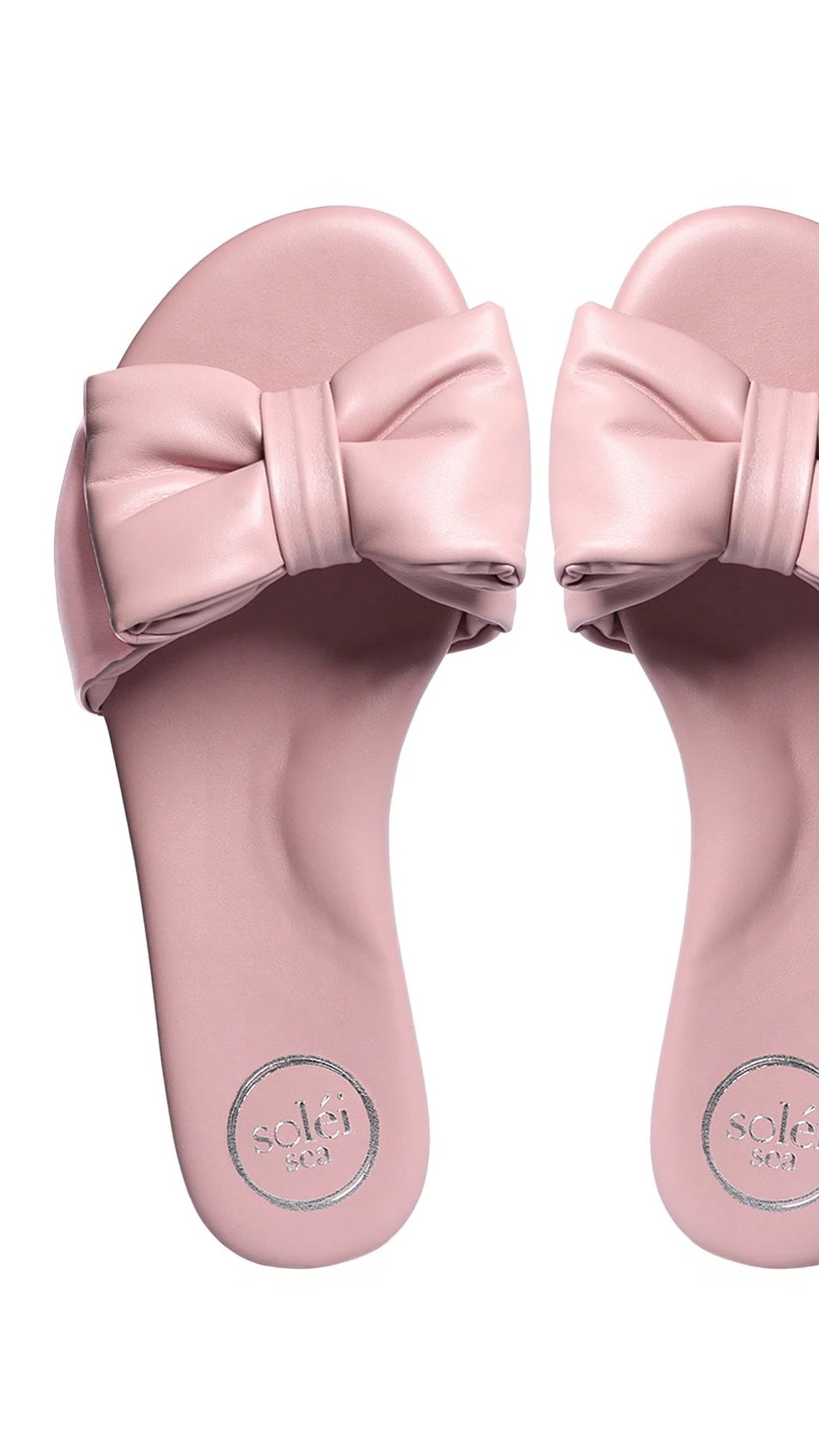 Rafie Puffy Bow Sandal/Blush