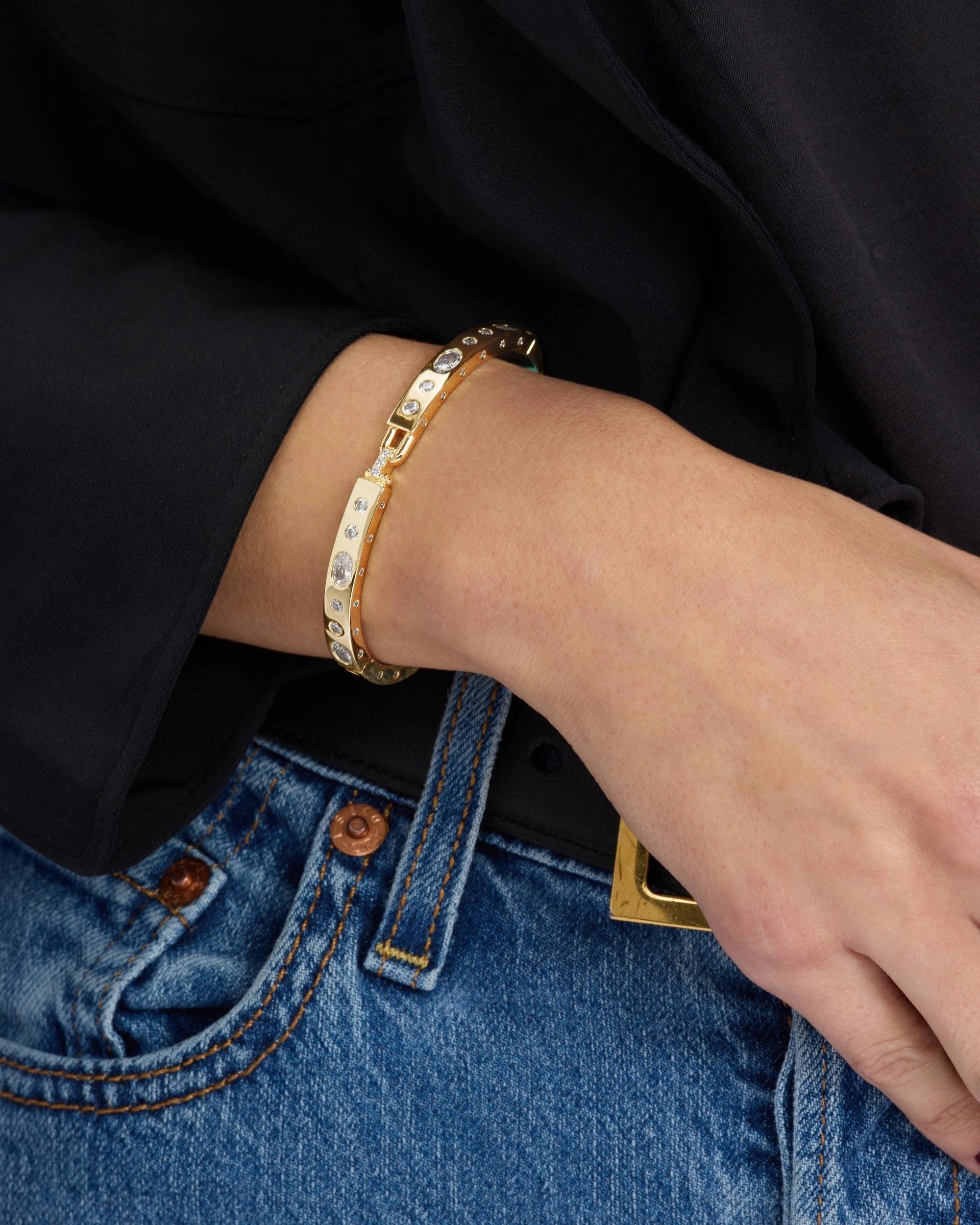 Ashley Sunset Lock Cuff 6mm - The BLVD